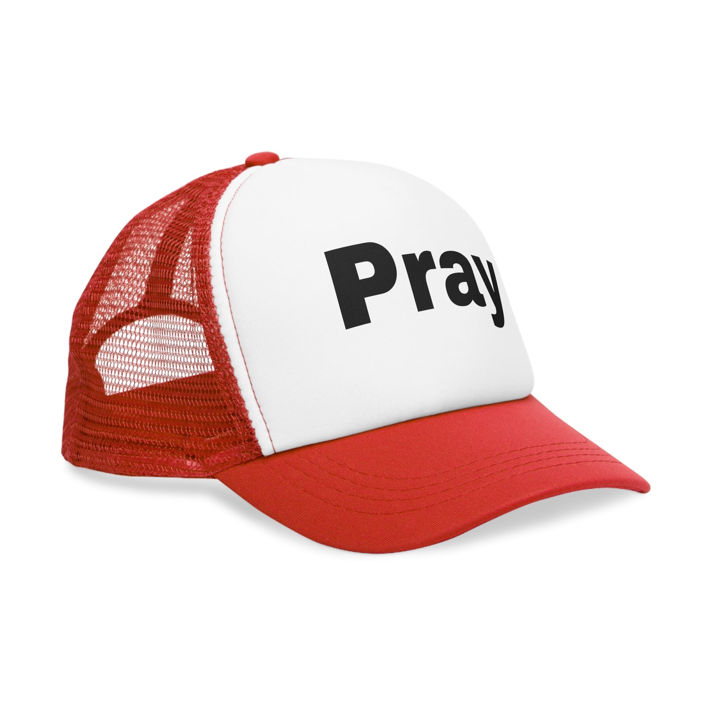 Inspirational Mesh Cap for Daily Motivation | Pray Trucker Hat, Faith-Based Gift, Outdoor Style, Casual Wear, Religious Apparel