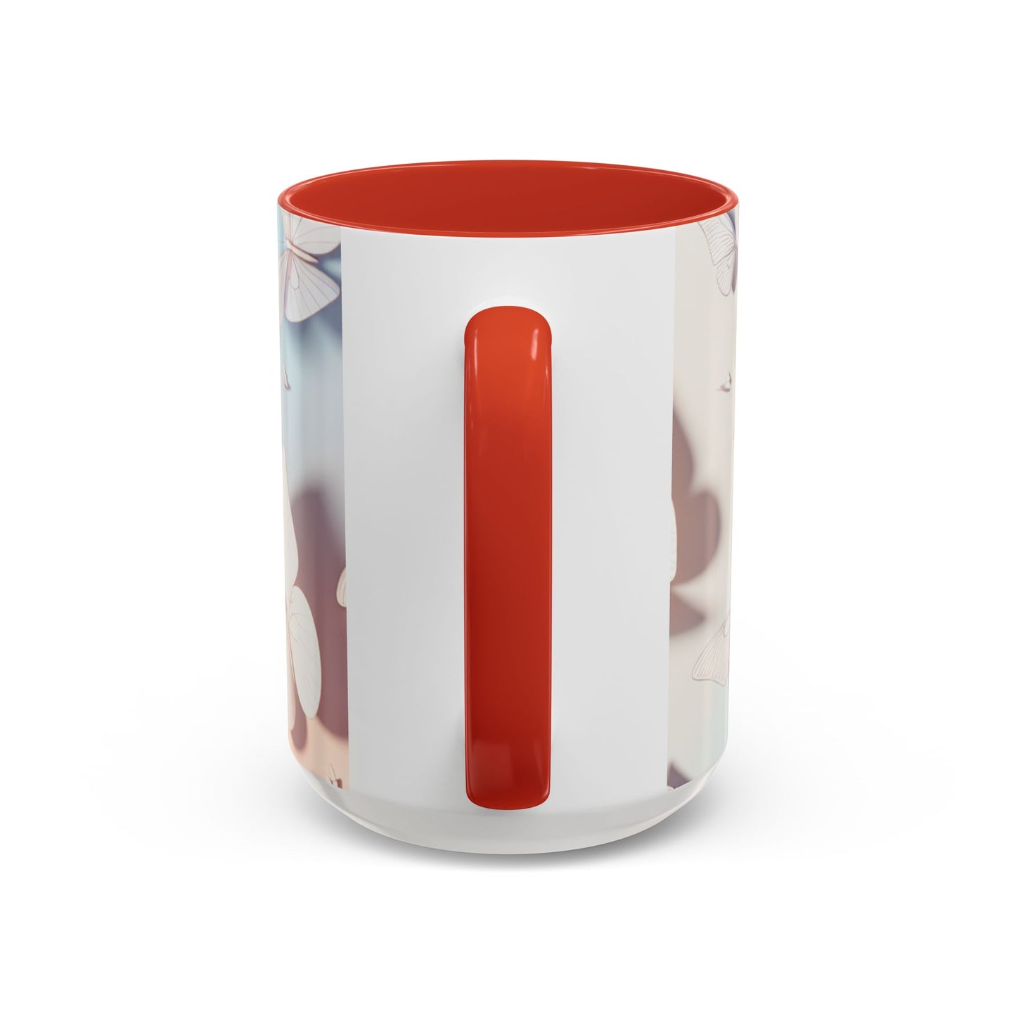 Elegant Butterfly Accent Coffee Mug, Floral Gift, Home Decor, Butterfly Design, Perfect for Birthdays, Nature Lovers