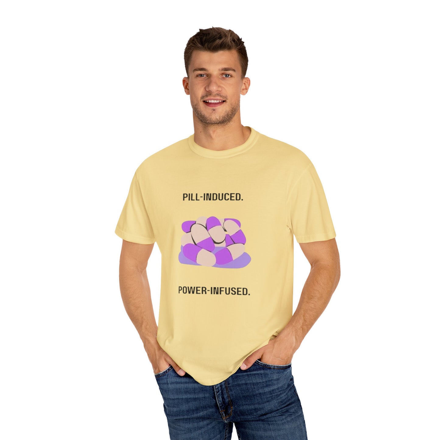 Lupus Awareness, Pill Induced, Unisex Garment-Dyed T-shirt