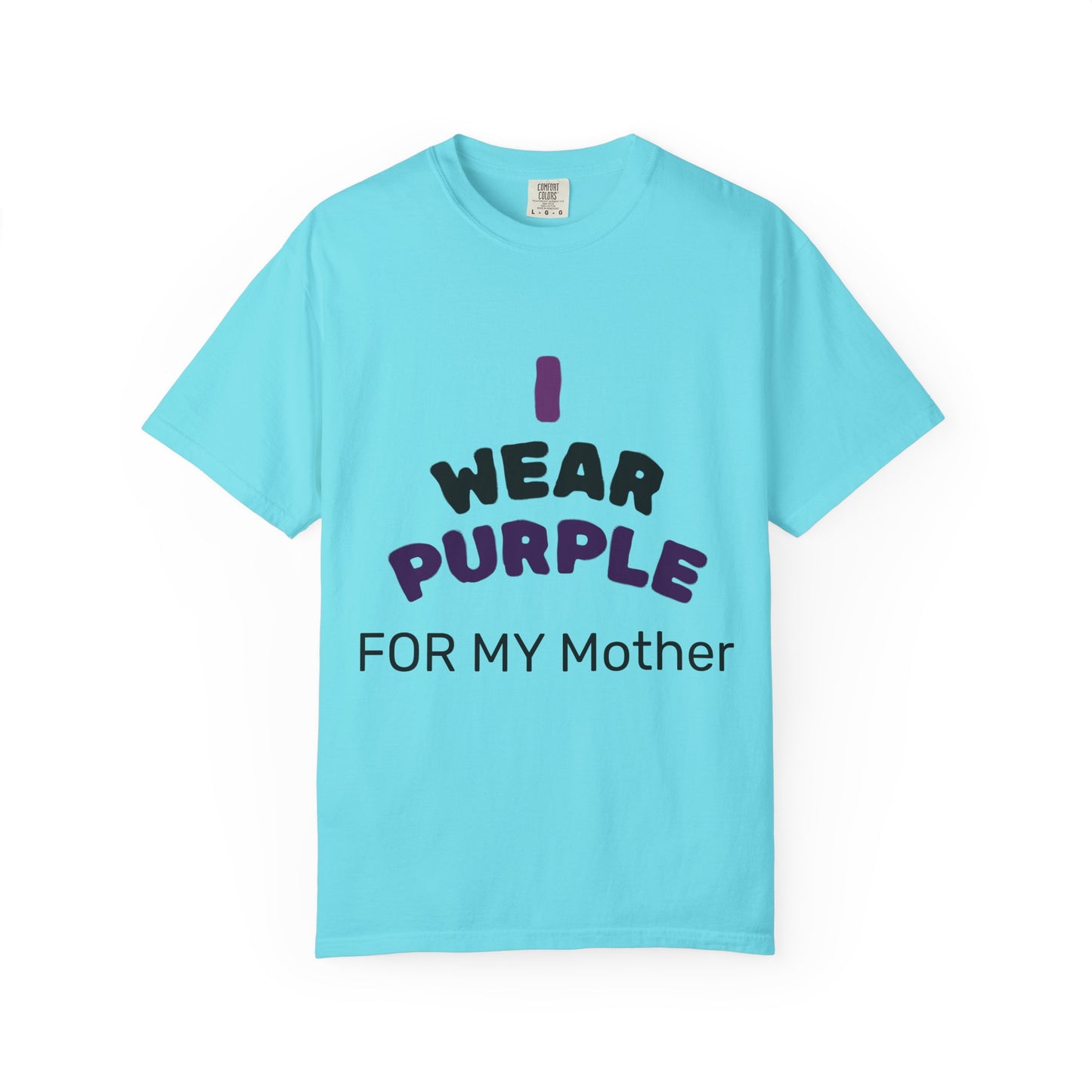 For Mom Purple T-Shirt for Awareness, Gift for Mom, Family Reunion, Cancer Support Apparel, Comfortable Casual Wear