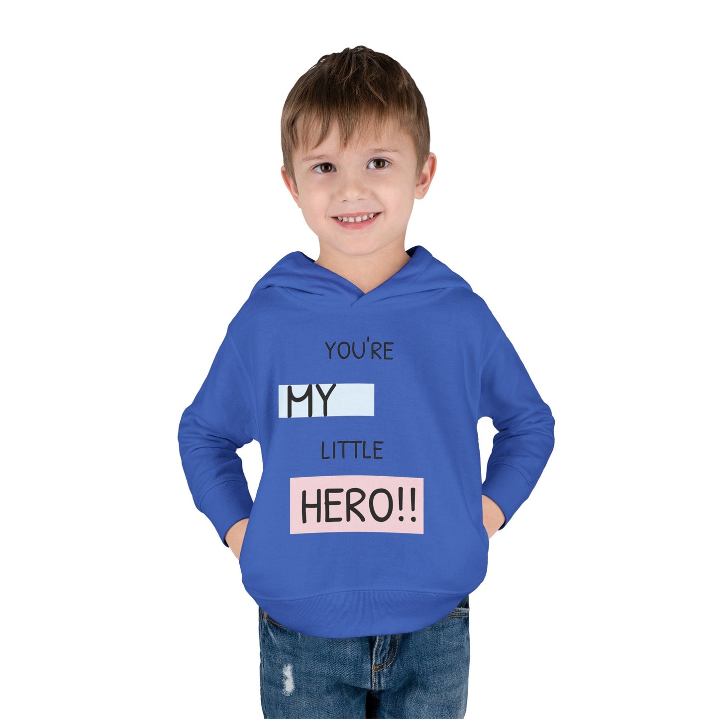 Toddler Hero Hoodie, Cute Kids Pullover, Fleece Hoodie for Boys and Girls, Kids Gift for Birthdays, Toddler Fashion