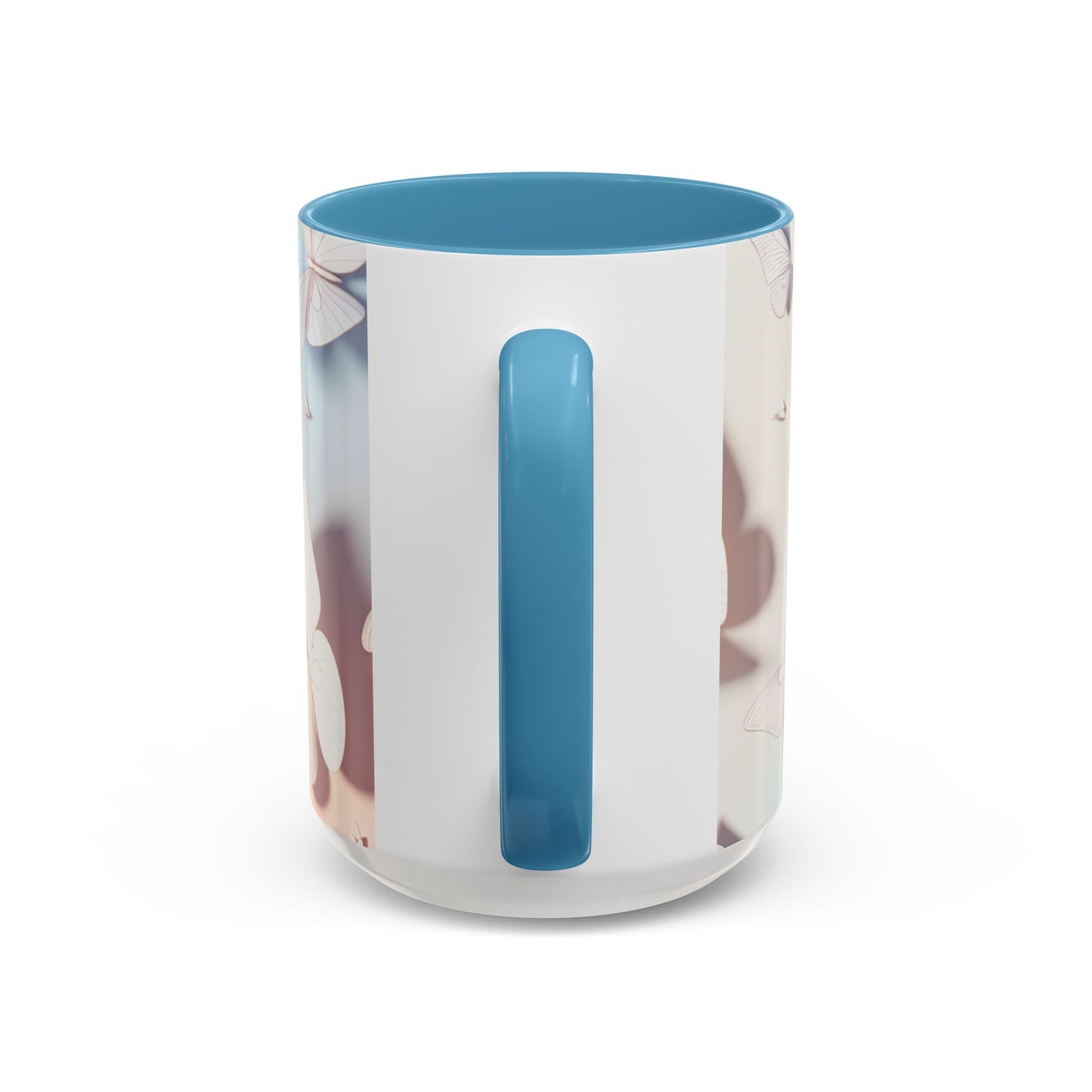 Elegant Butterfly Accent Coffee Mug, Floral Gift, Home Decor, Butterfly Design, Perfect for Birthdays, Nature Lovers