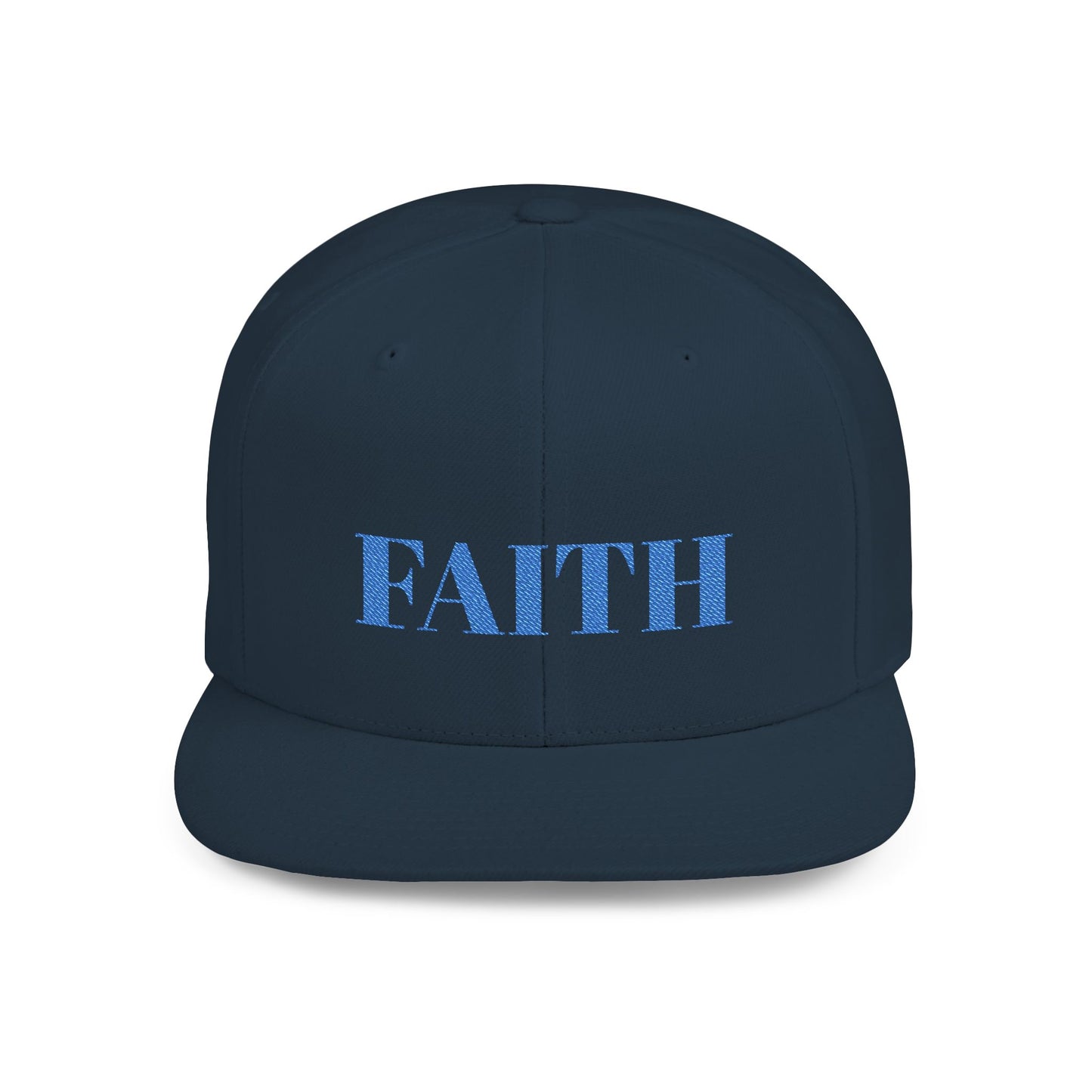 Faith Flat Bill Snapback Hat - Stylish Faith Cap, Streetwear Hat, Gift for Him/Her, Trendy Faith Merchandise, Casual Wear Accessory