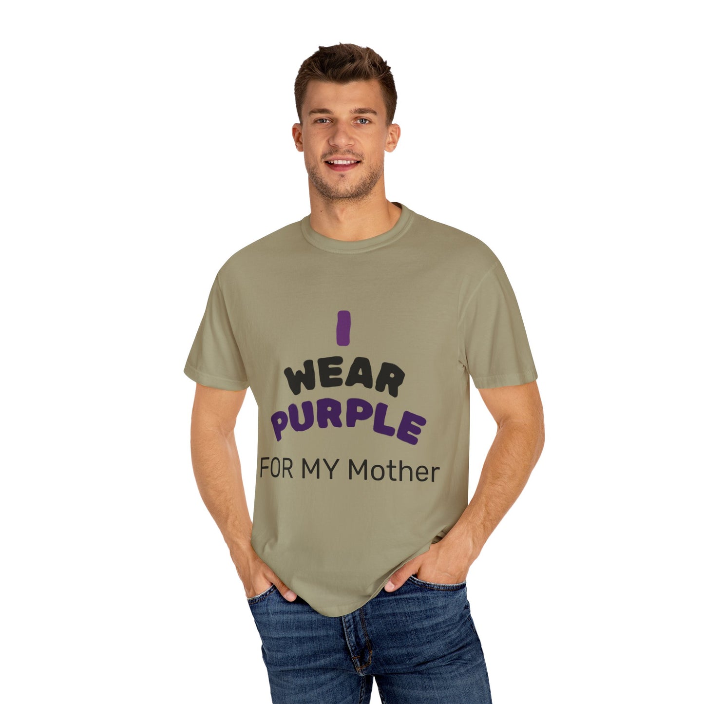 For Mom Purple T-Shirt for Awareness, Gift for Mom, Family Reunion, Cancer Support Apparel, Comfortable Casual Wear