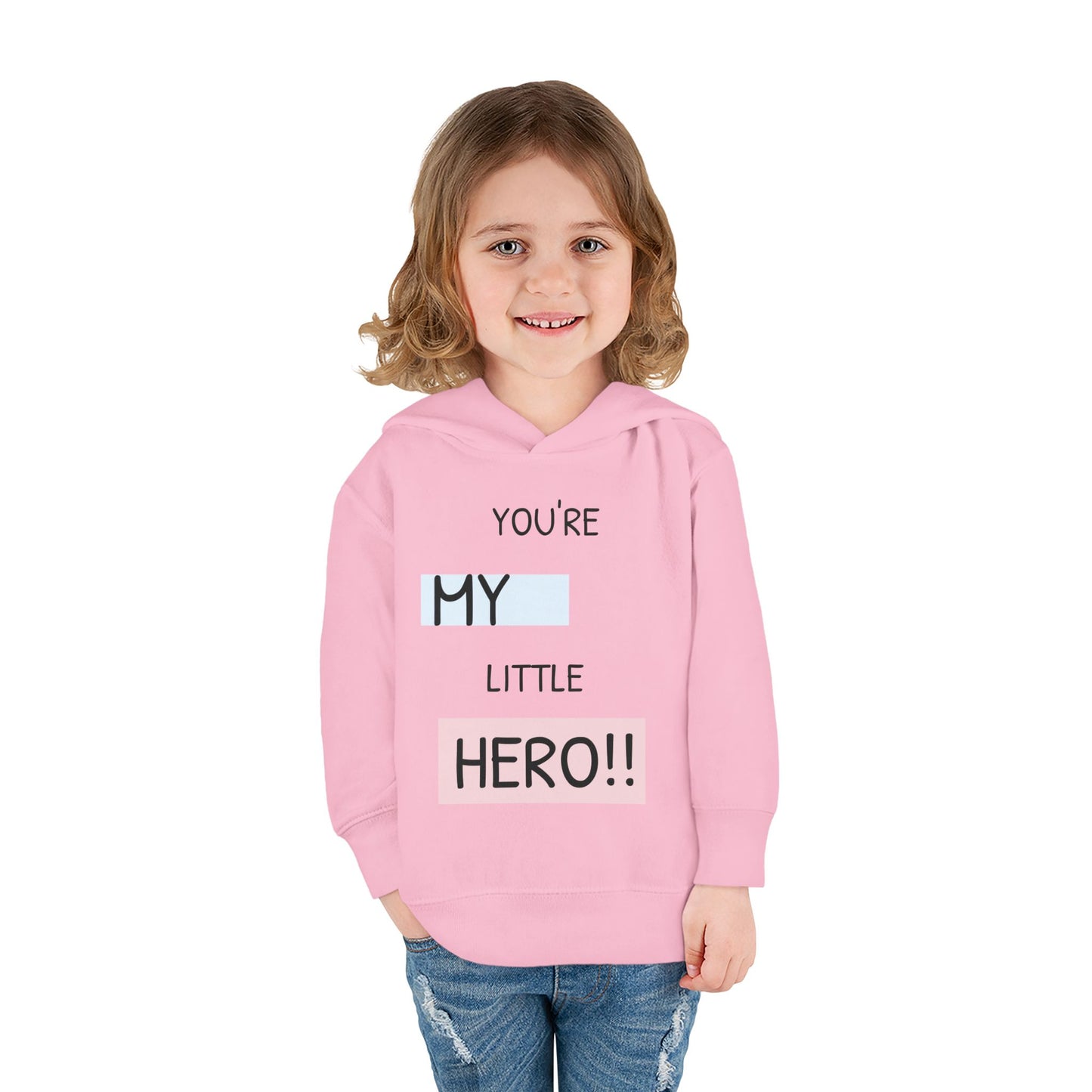 Toddler Hero Hoodie, Cute Kids Pullover, Fleece Hoodie for Boys and Girls, Kids Gift for Birthdays, Toddler Fashion