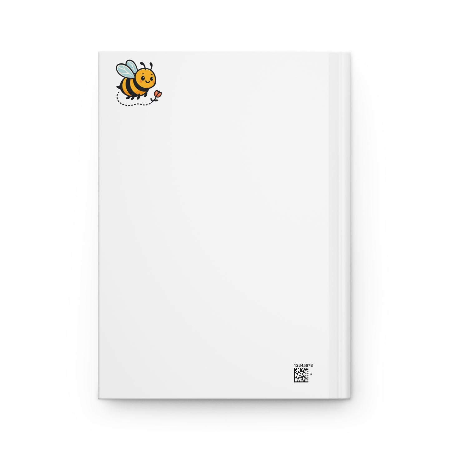 Positive Vibes Hardcover Journal — Cute Cat & Bee Motivational Notebook