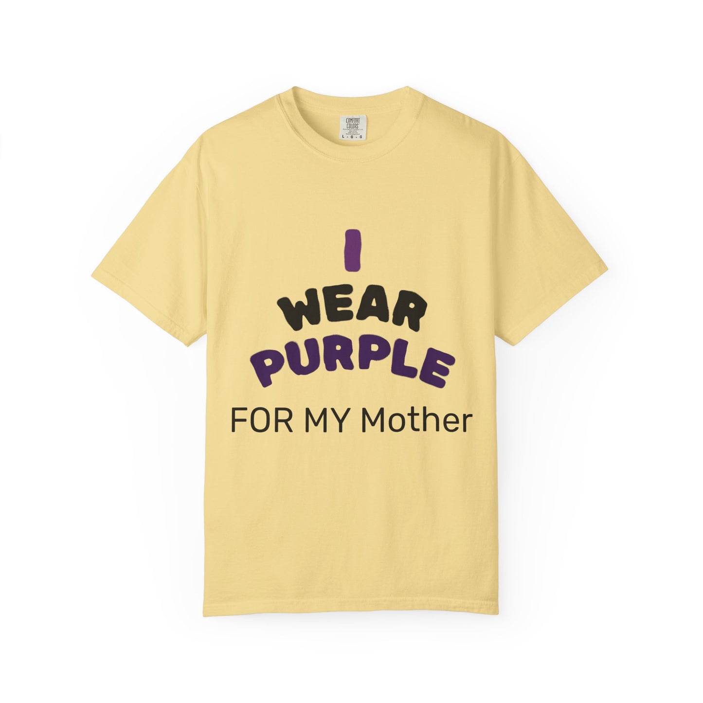 For Mom Purple T-Shirt for Awareness, Gift for Mom, Family Reunion, Cancer Support Apparel, Comfortable Casual Wear
