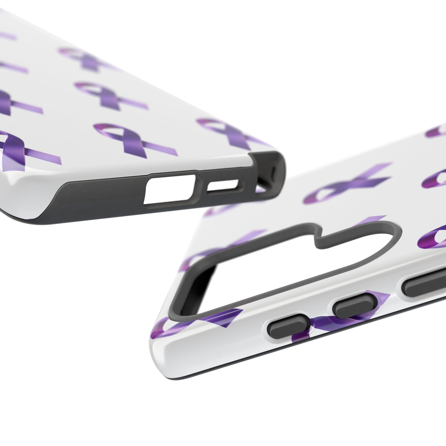Purple Ribbon Phone Case, Tough Cases for Cancer Awareness, Gift for Loved Ones, Supportive Phone Cover, Awareness Merchandise