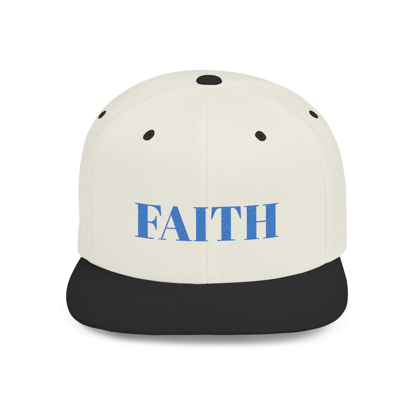Faith Flat Bill Snapback Hat - Stylish Faith Cap, Streetwear Hat, Gift for Him/Her, Trendy Faith Merchandise, Casual Wear Accessory