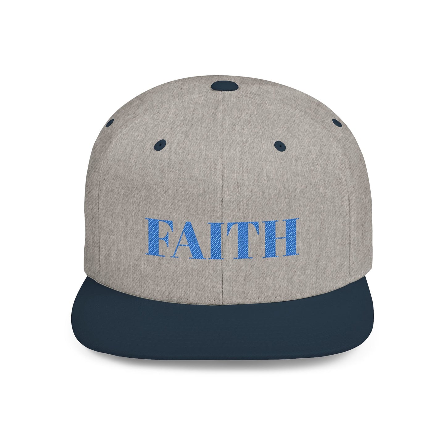 Faith Flat Bill Snapback Hat - Stylish Faith Cap, Streetwear Hat, Gift for Him/Her, Trendy Faith Merchandise, Casual Wear Accessory