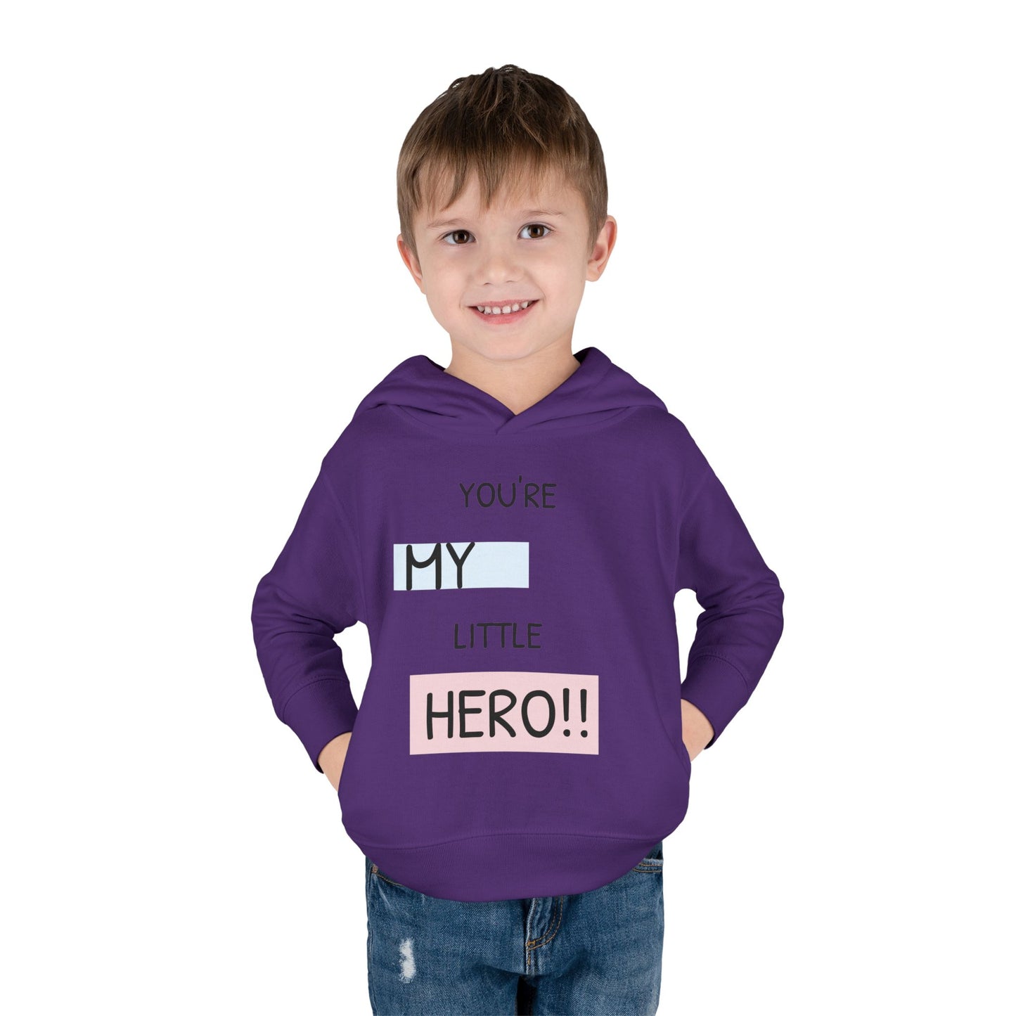 Toddler Hero Hoodie, Cute Kids Pullover, Fleece Hoodie for Boys and Girls, Kids Gift for Birthdays, Toddler Fashion
