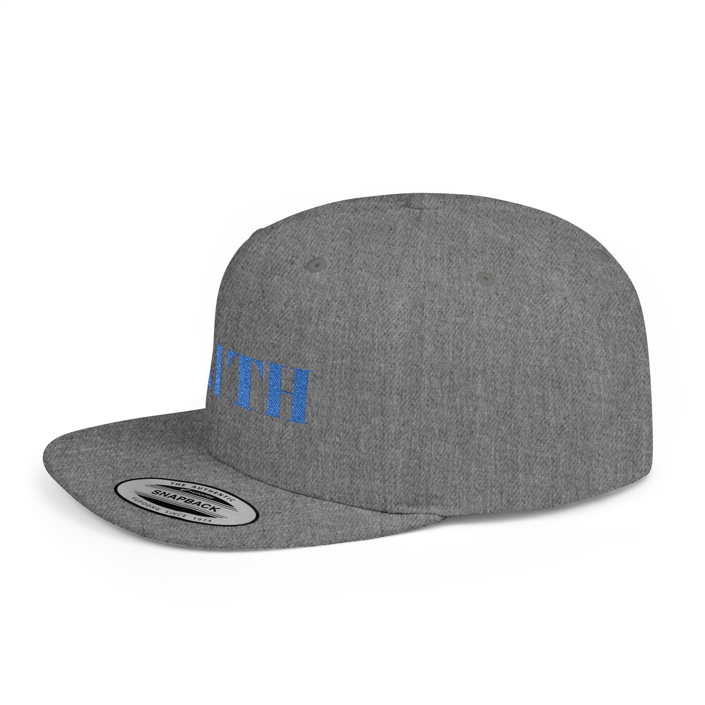 Faith Flat Bill Snapback Hat - Stylish Faith Cap, Streetwear Hat, Gift for Him/Her, Trendy Faith Merchandise, Casual Wear Accessory