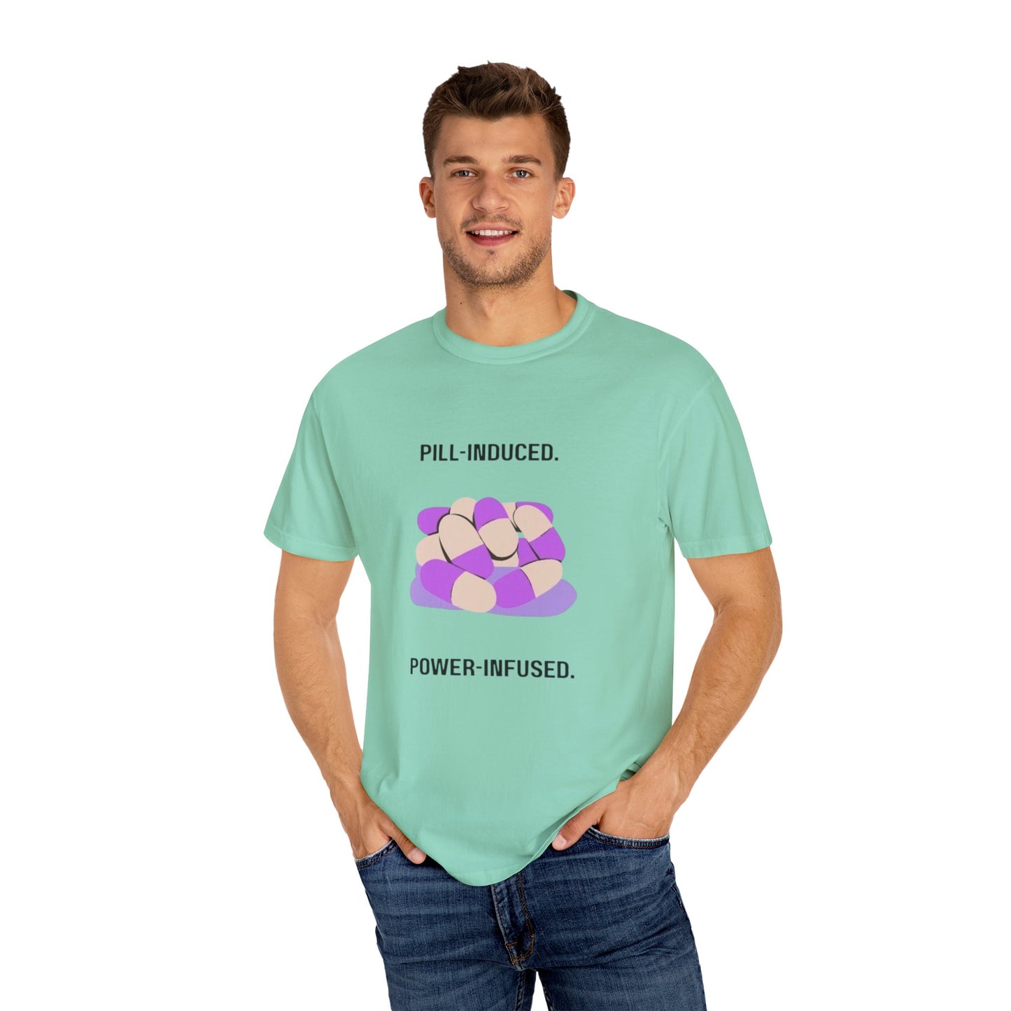Lupus Awareness, Pill Induced, Unisex Garment-Dyed T-shirt