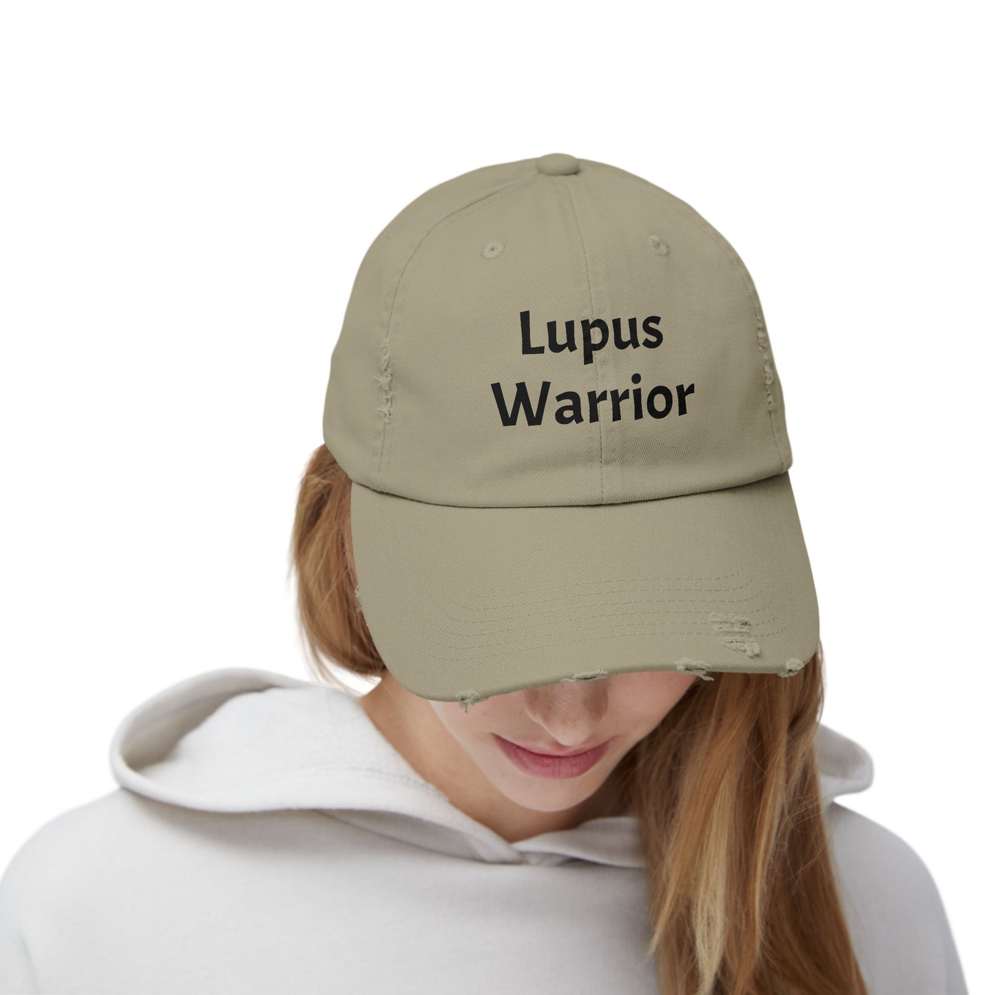 Unisex Distressed Cap for Lupus Warriors, Inspirational Hat for Awareness Events, Gift for Patients, Support Cap, Casual Accessory