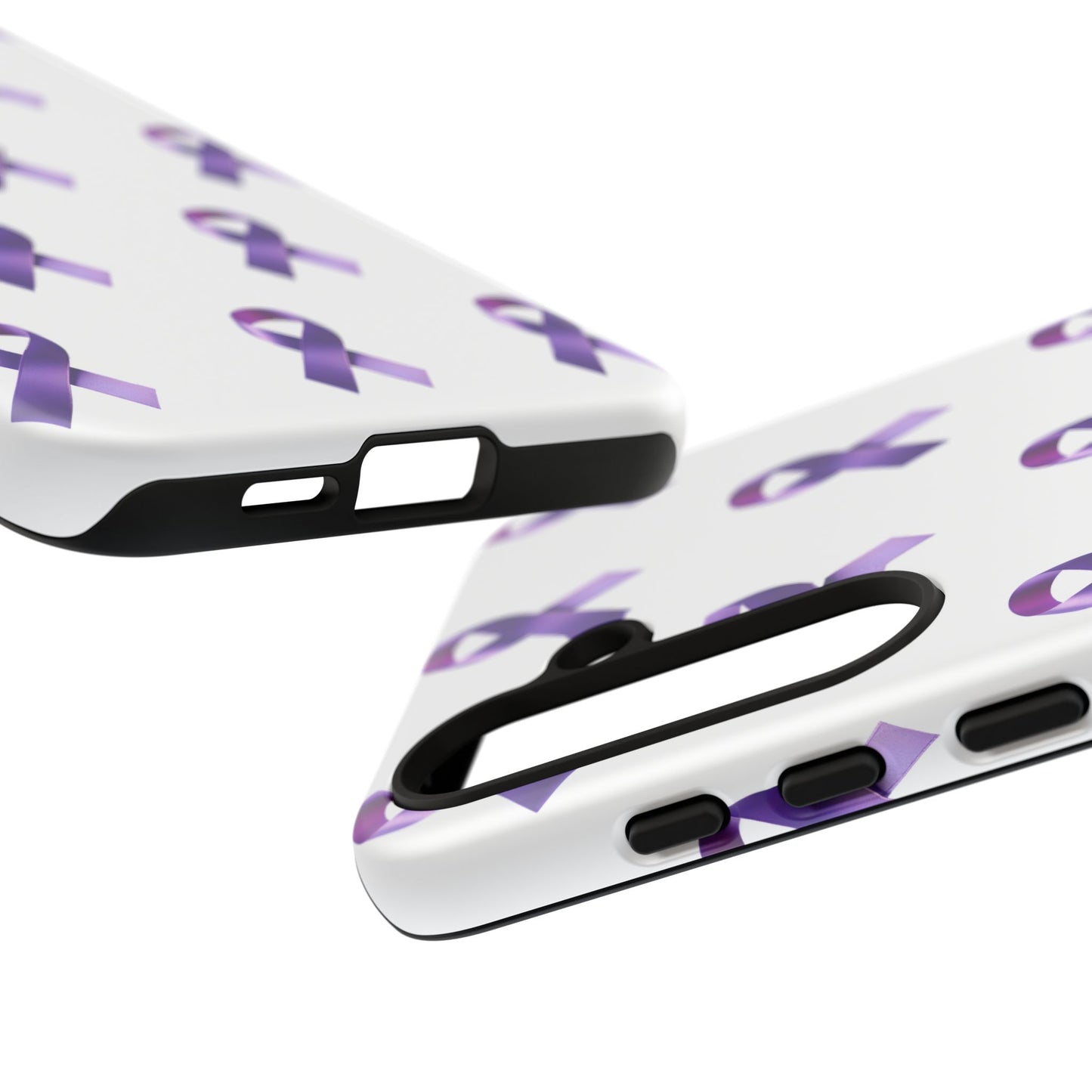 Purple Ribbon Phone Case, Tough Cases for Cancer Awareness, Gift for Loved Ones, Supportive Phone Cover, Awareness Merchandise