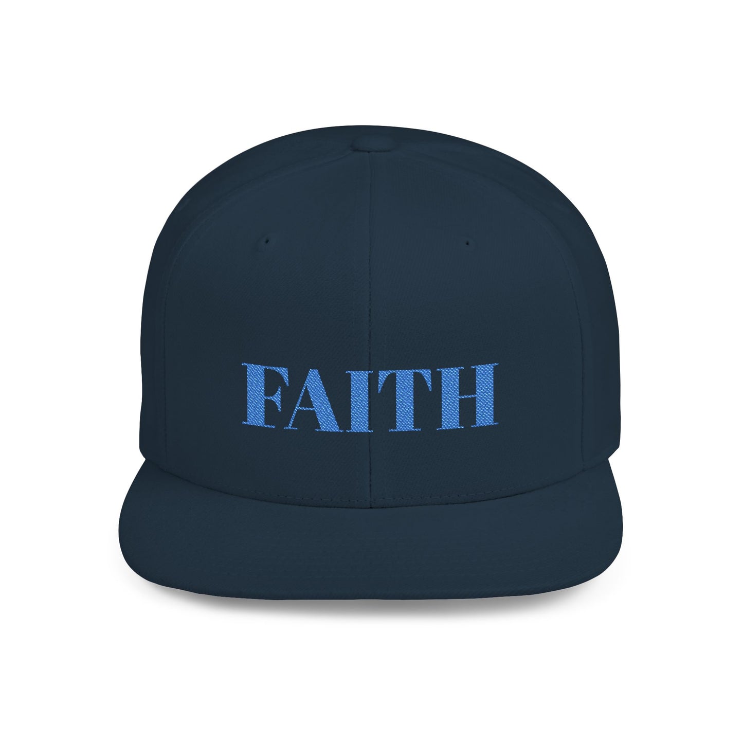 Faith Flat Bill Snapback Hat - Stylish Faith Cap, Streetwear Hat, Gift for Him/Her, Trendy Faith Merchandise, Casual Wear Accessory