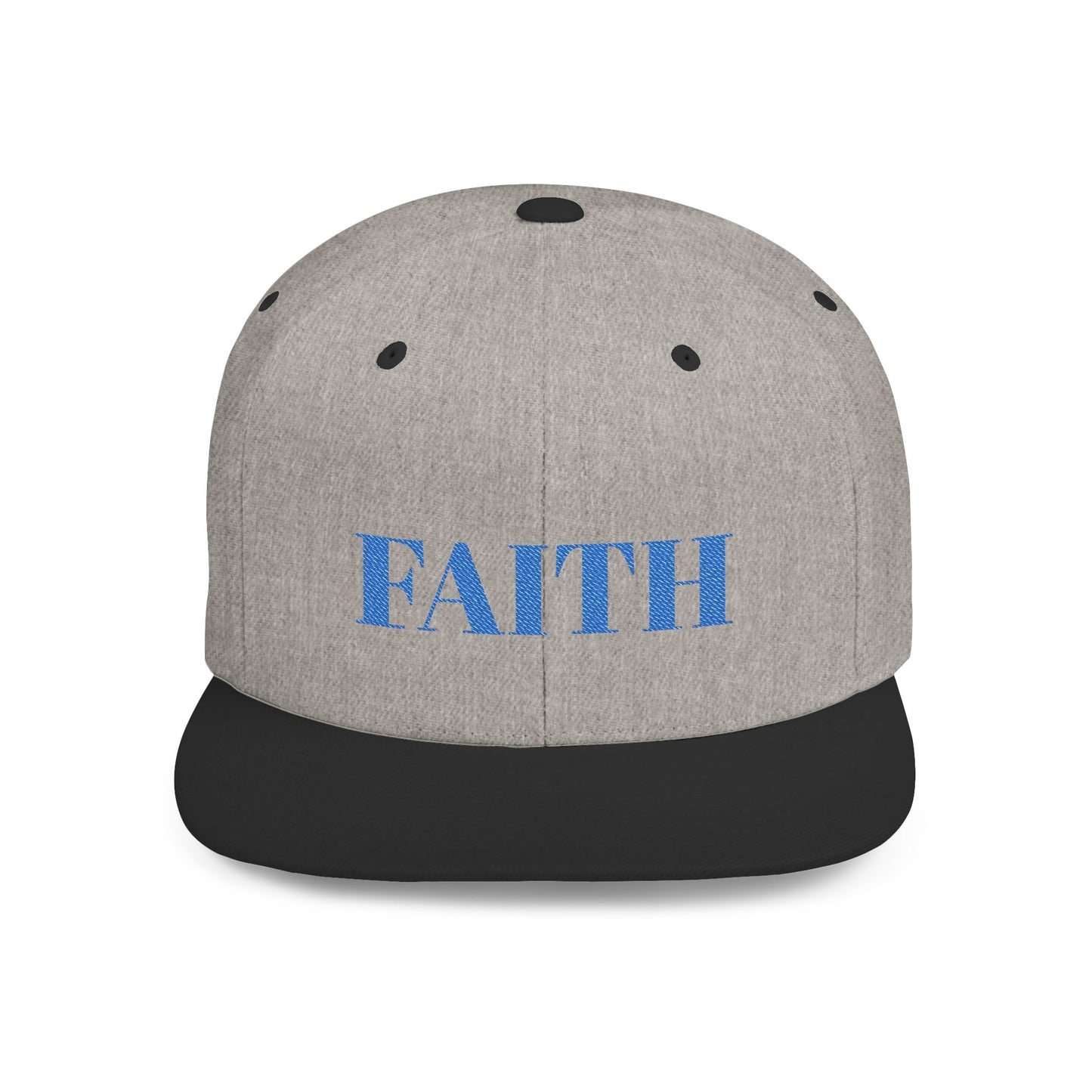 Faith Flat Bill Snapback Hat - Stylish Faith Cap, Streetwear Hat, Gift for Him/Her, Trendy Faith Merchandise, Casual Wear Accessory