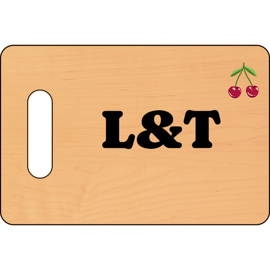Personalized Cherry Engraved Wooden Cutting Board, Custom Kitchen Decor, Wedding Gift, Housewarming Present, Unique Culinary Gift