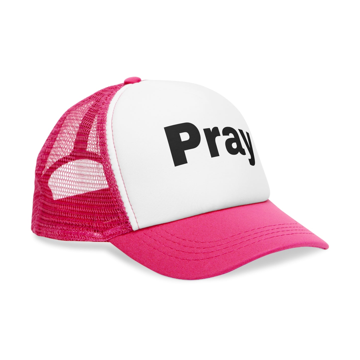 Inspirational Mesh Cap for Daily Motivation | Pray Trucker Hat, Faith-Based Gift, Outdoor Style, Casual Wear, Religious Apparel