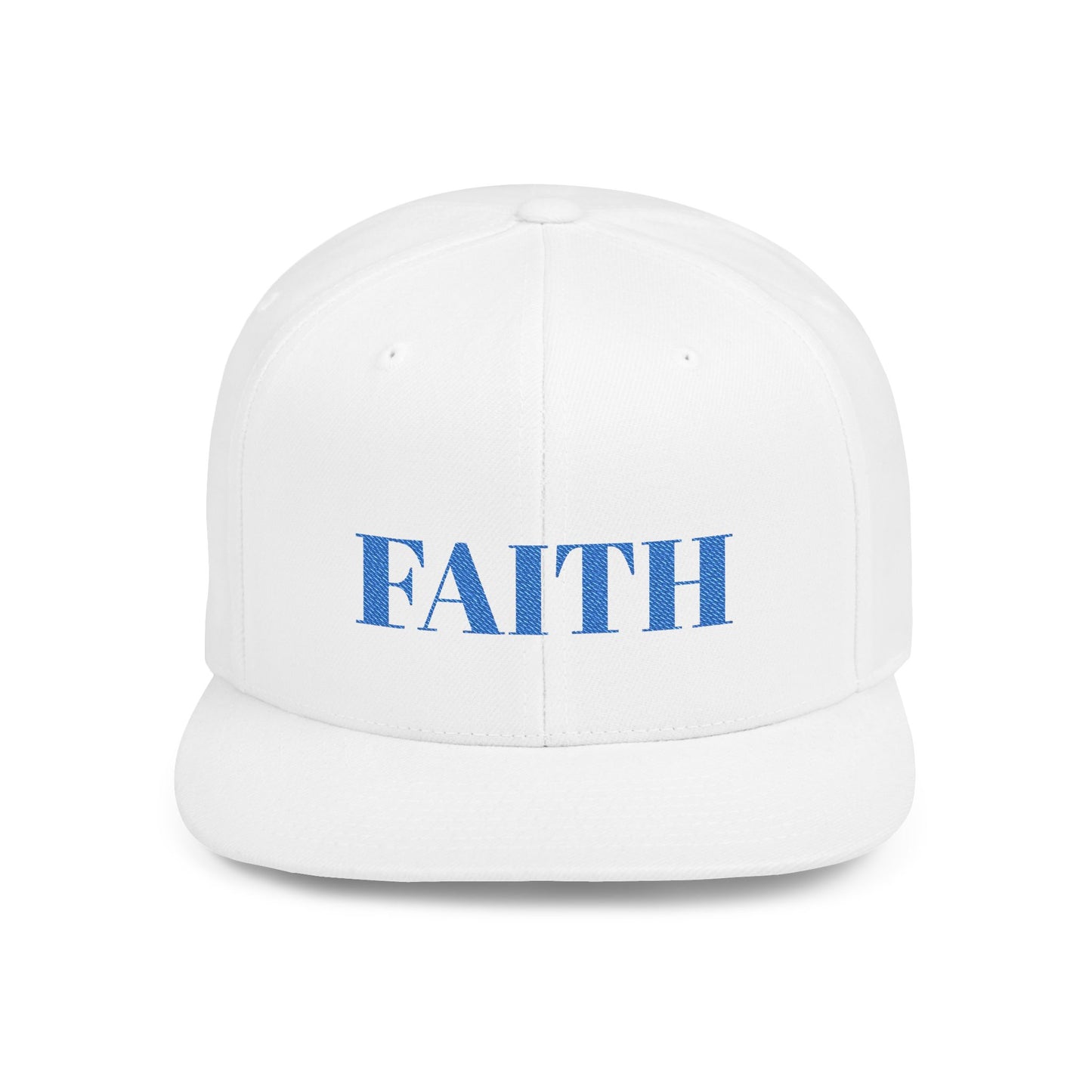Faith Flat Bill Snapback Hat - Stylish Faith Cap, Streetwear Hat, Gift for Him/Her, Trendy Faith Merchandise, Casual Wear Accessory