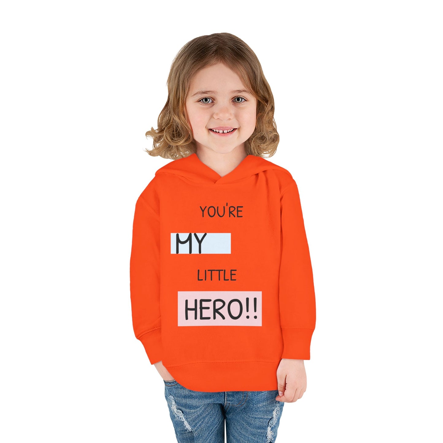 Toddler Hero Hoodie, Cute Kids Pullover, Fleece Hoodie for Boys and Girls, Kids Gift for Birthdays, Toddler Fashion