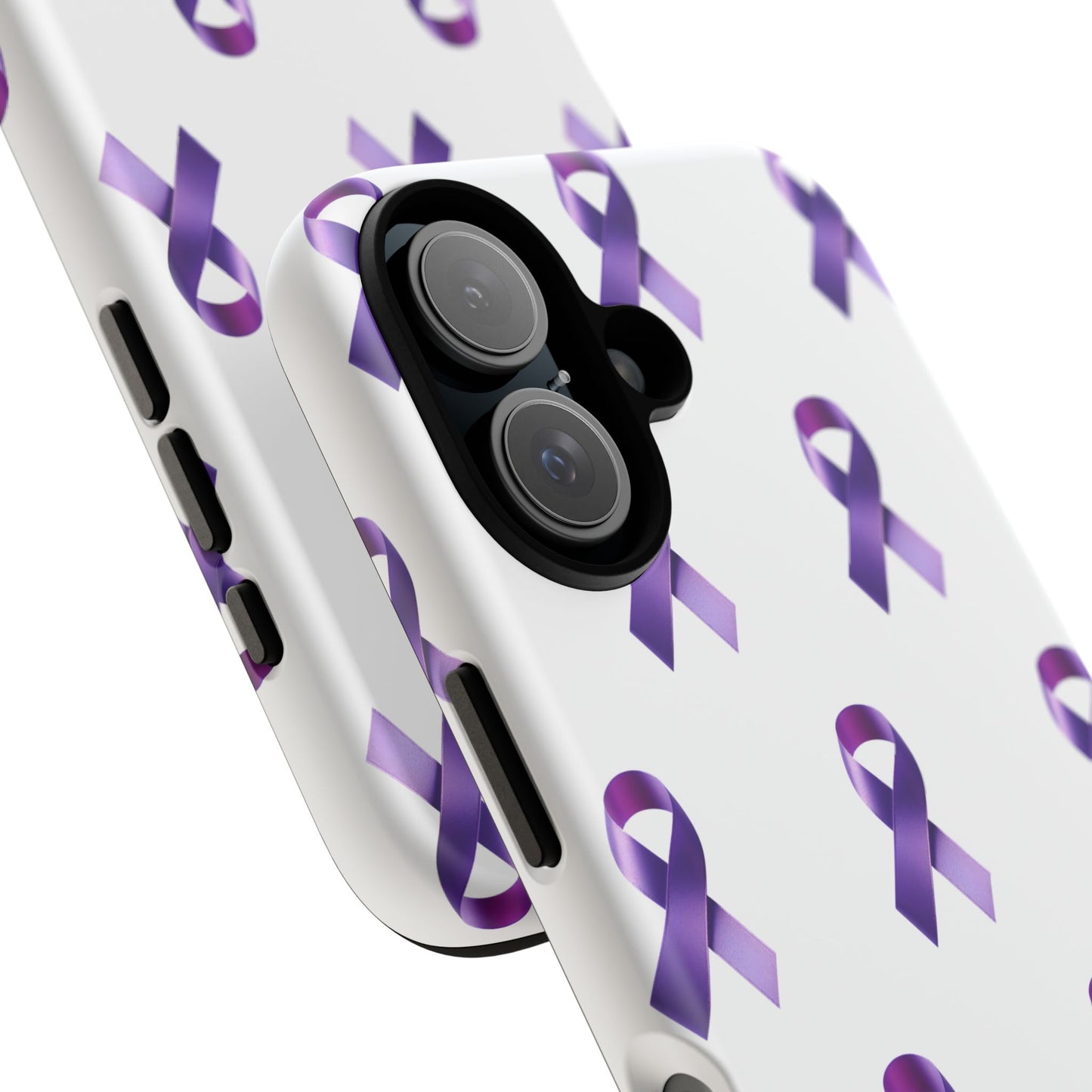Purple Ribbon Phone Case, Tough Cases for Cancer Awareness, Gift for Loved Ones, Supportive Phone Cover, Awareness Merchandise