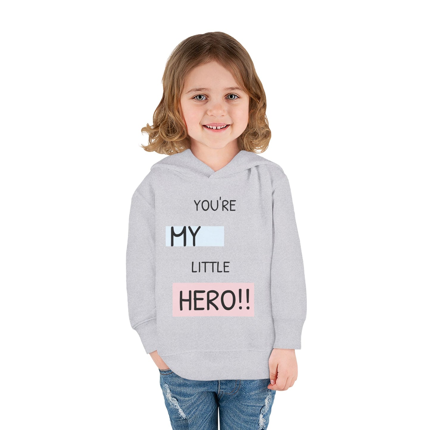 Toddler Hero Hoodie, Cute Kids Pullover, Fleece Hoodie for Boys and Girls, Kids Gift for Birthdays, Toddler Fashion