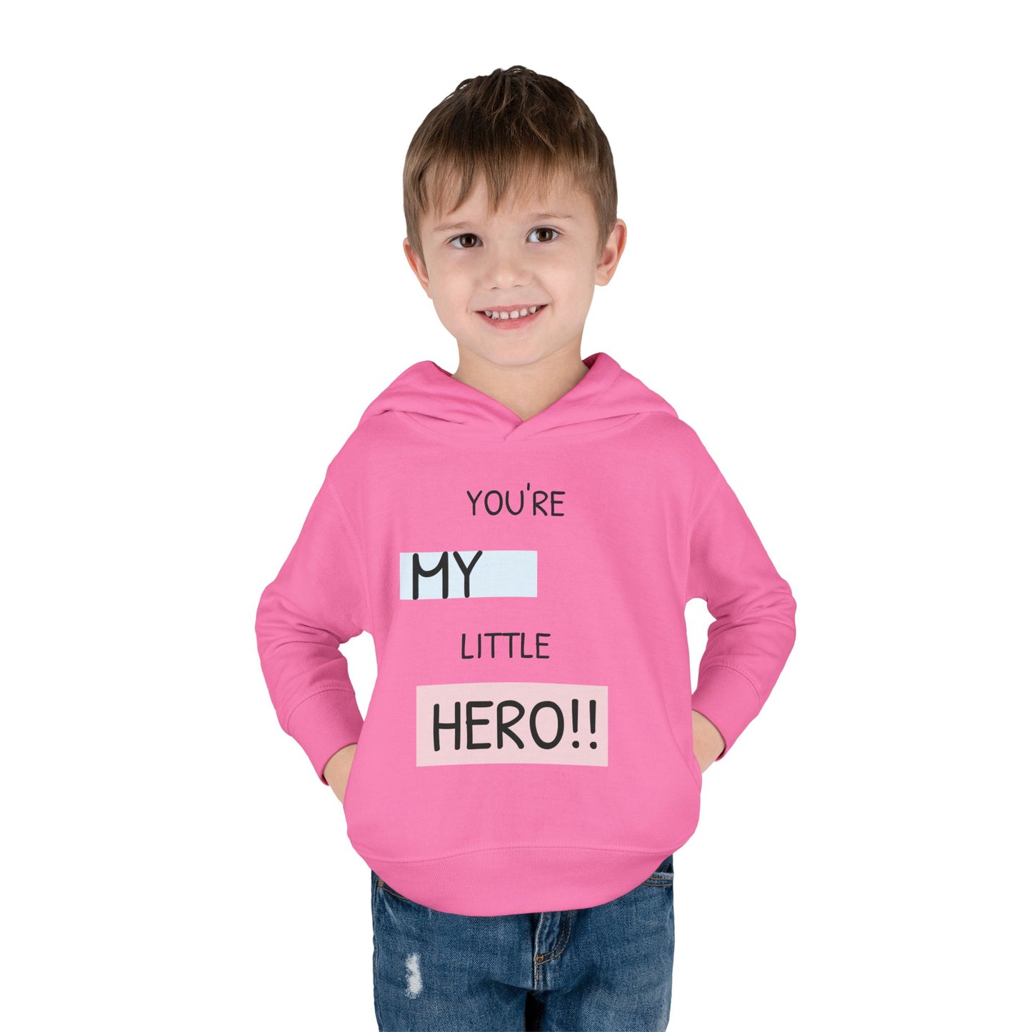 Toddler Hero Hoodie, Cute Kids Pullover, Fleece Hoodie for Boys and Girls, Kids Gift for Birthdays, Toddler Fashion