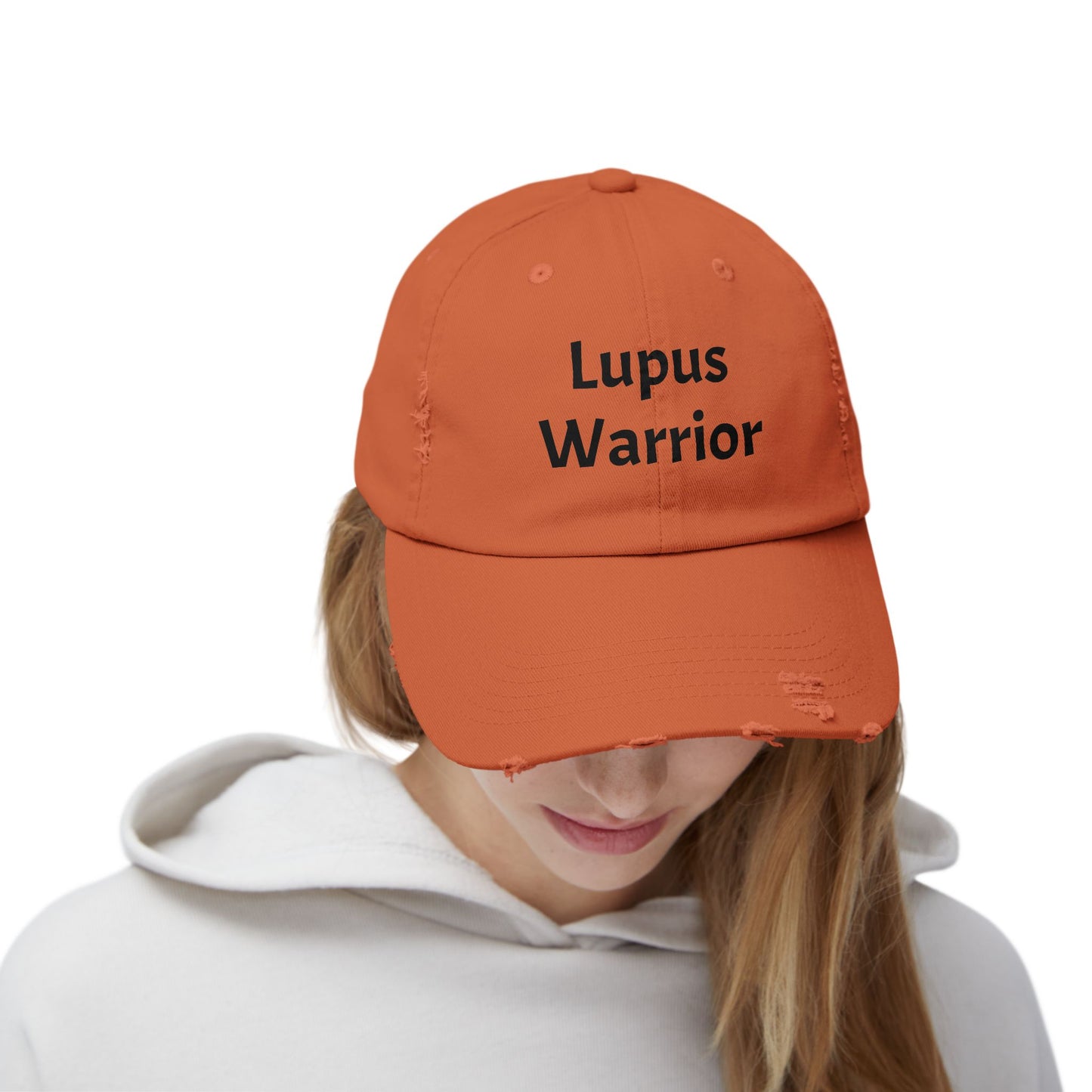 Unisex Distressed Cap for Lupus Warriors, Inspirational Hat for Awareness Events, Gift for Patients, Support Cap, Casual Accessory