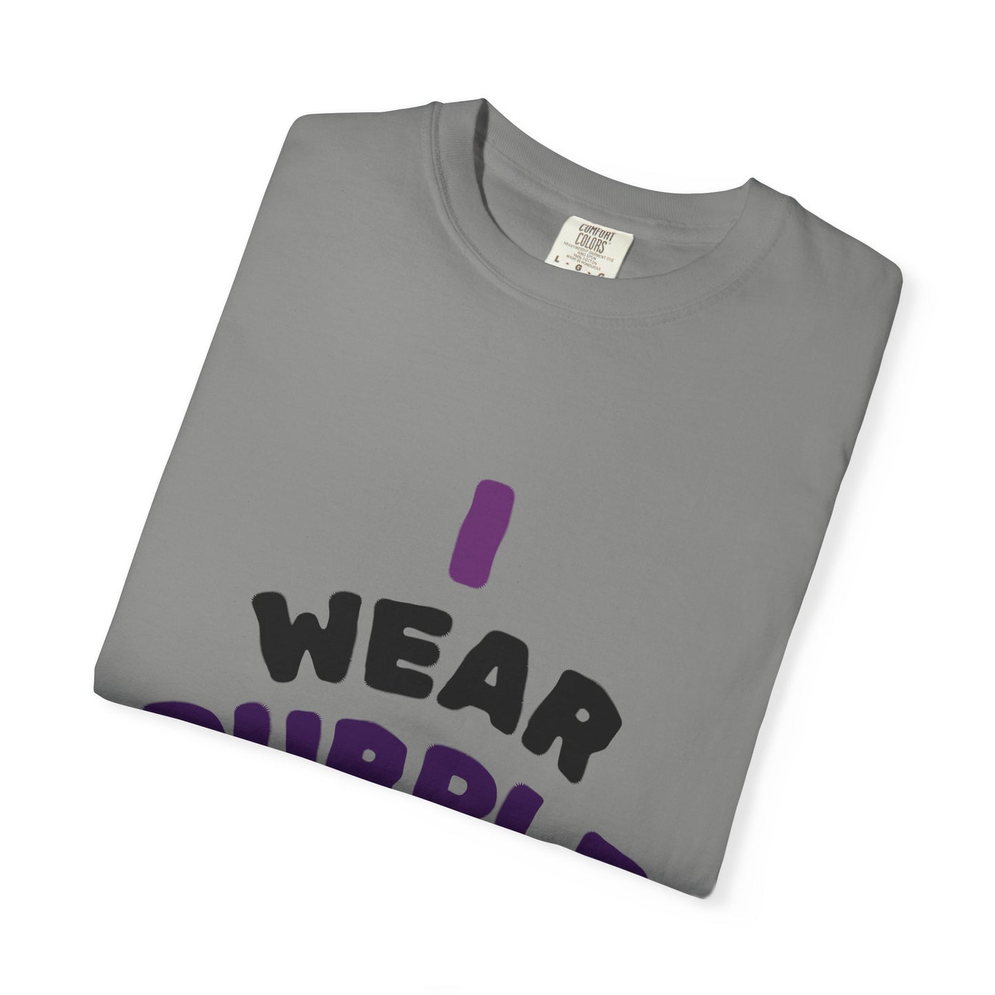 For Mom Purple T-Shirt for Awareness, Gift for Mom, Family Reunion, Cancer Support Apparel, Comfortable Casual Wear