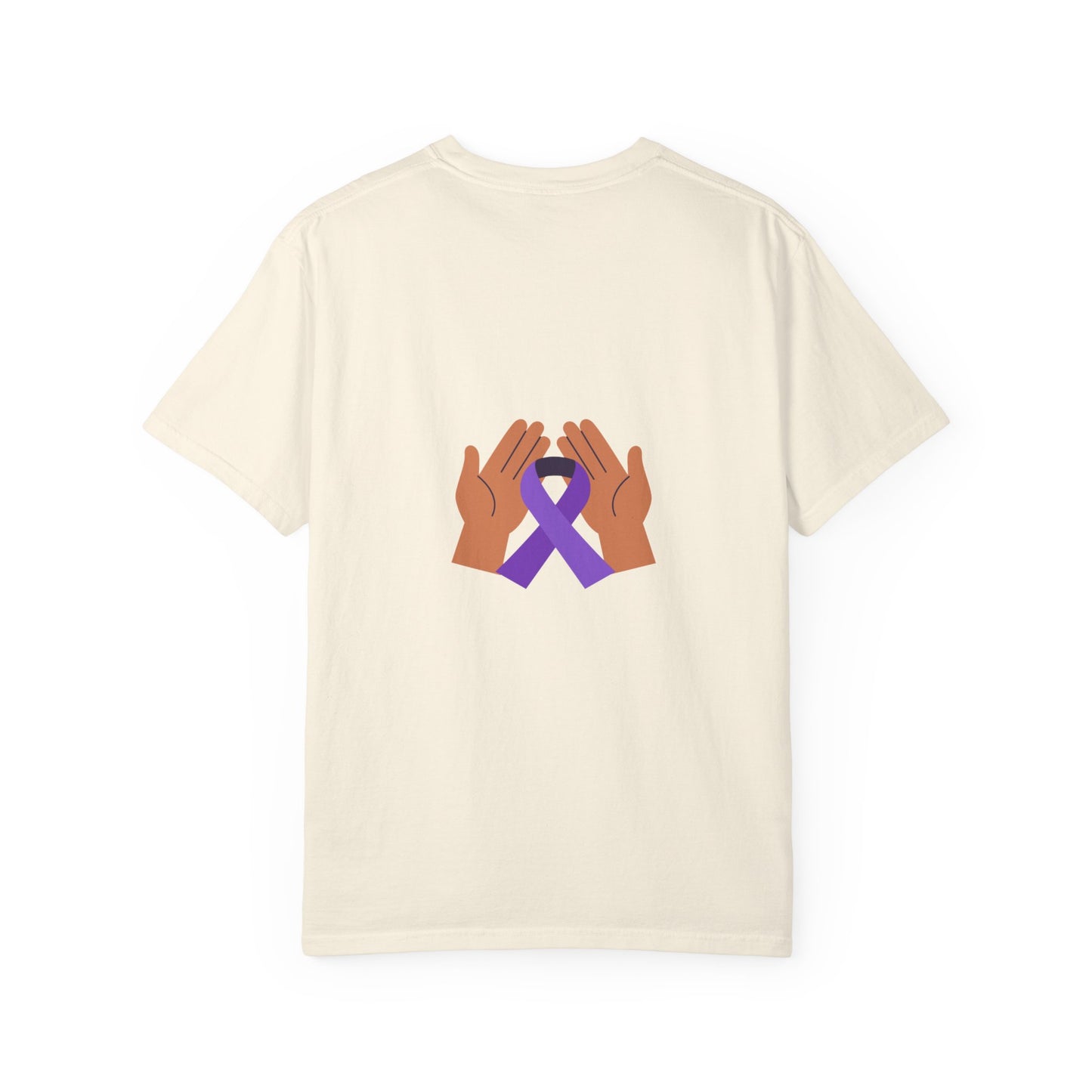For Mom Purple T-Shirt for Awareness, Gift for Mom, Family Reunion, Cancer Support Apparel, Comfortable Casual Wear