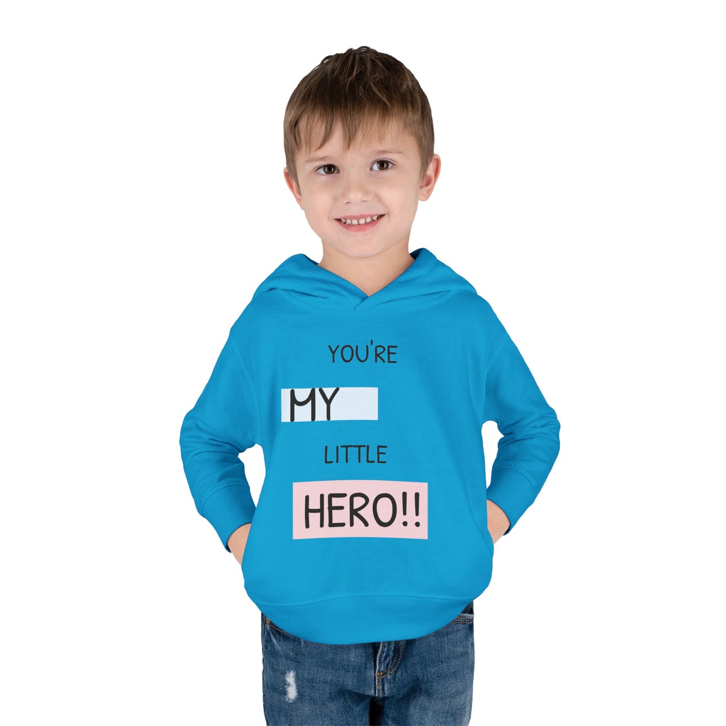 Toddler Hero Hoodie, Cute Kids Pullover, Fleece Hoodie for Boys and Girls, Kids Gift for Birthdays, Toddler Fashion
