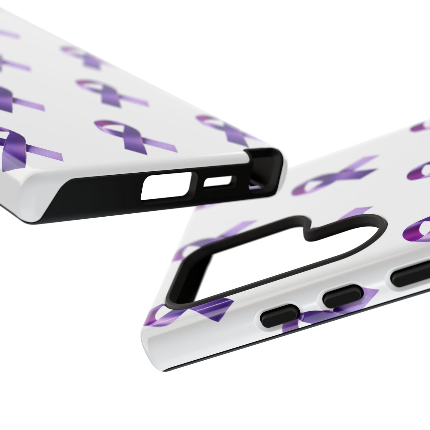 Purple Ribbon Phone Case, Tough Cases for Cancer Awareness, Gift for Loved Ones, Supportive Phone Cover, Awareness Merchandise