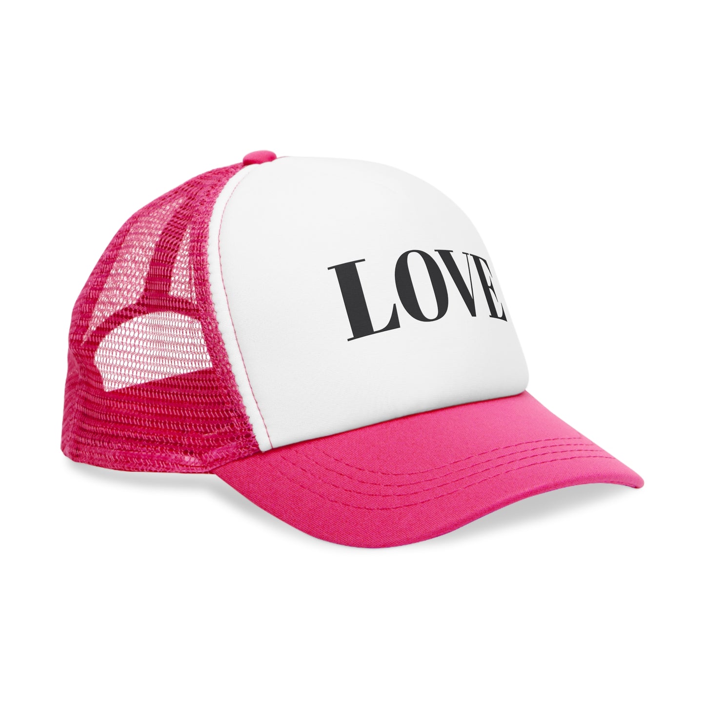Love Mesh Cap - Trendy Trucker Hat, Perfect for Festivals, Casual Outings, Gifts for Her, Stylish Summer Accessory