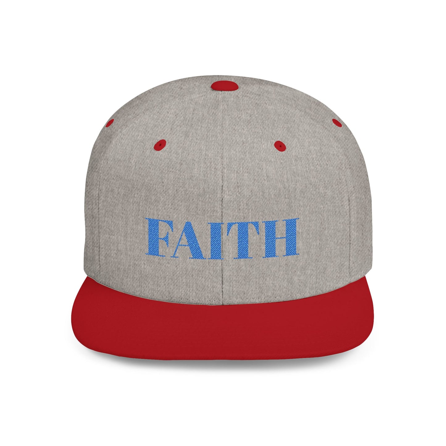 Faith Flat Bill Snapback Hat - Stylish Faith Cap, Streetwear Hat, Gift for Him/Her, Trendy Faith Merchandise, Casual Wear Accessory