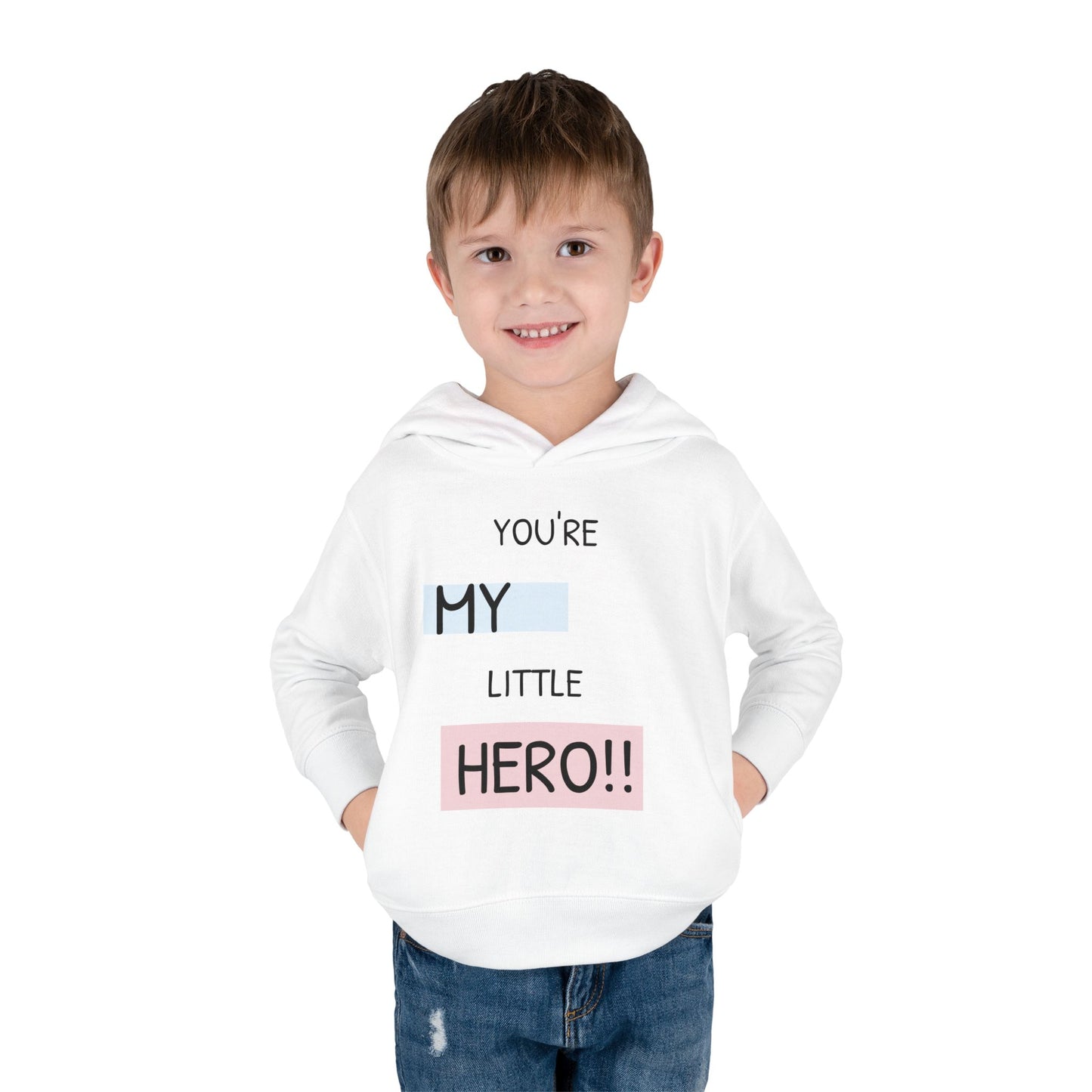 Toddler Hero Hoodie, Cute Kids Pullover, Fleece Hoodie for Boys and Girls, Kids Gift for Birthdays, Toddler Fashion