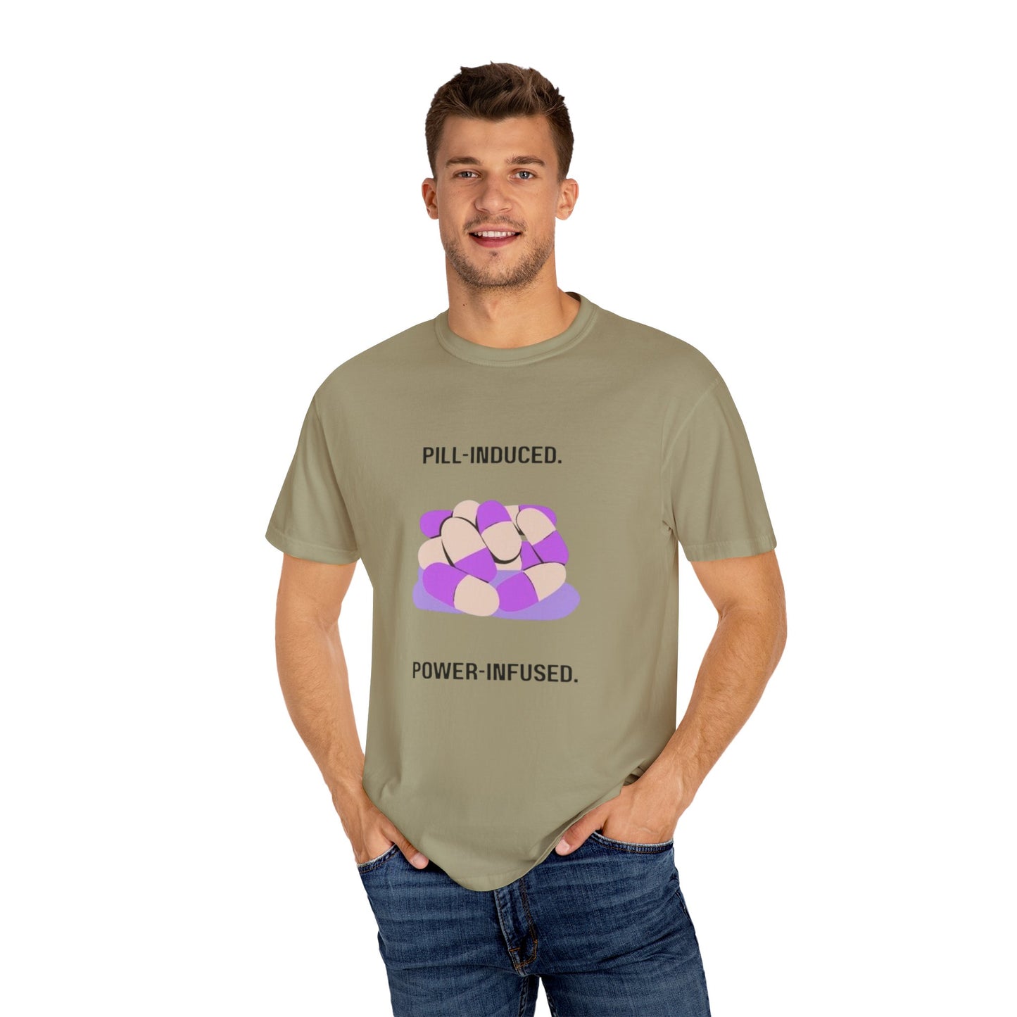 Lupus Awareness, Pill Induced, Unisex Garment-Dyed T-shirt