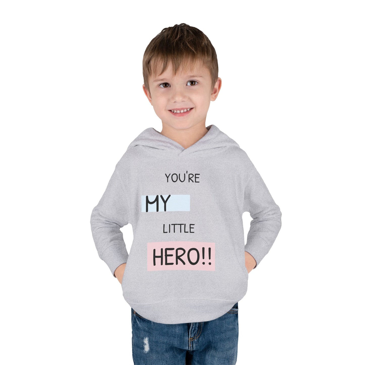 Toddler Hero Hoodie, Cute Kids Pullover, Fleece Hoodie for Boys and Girls, Kids Gift for Birthdays, Toddler Fashion
