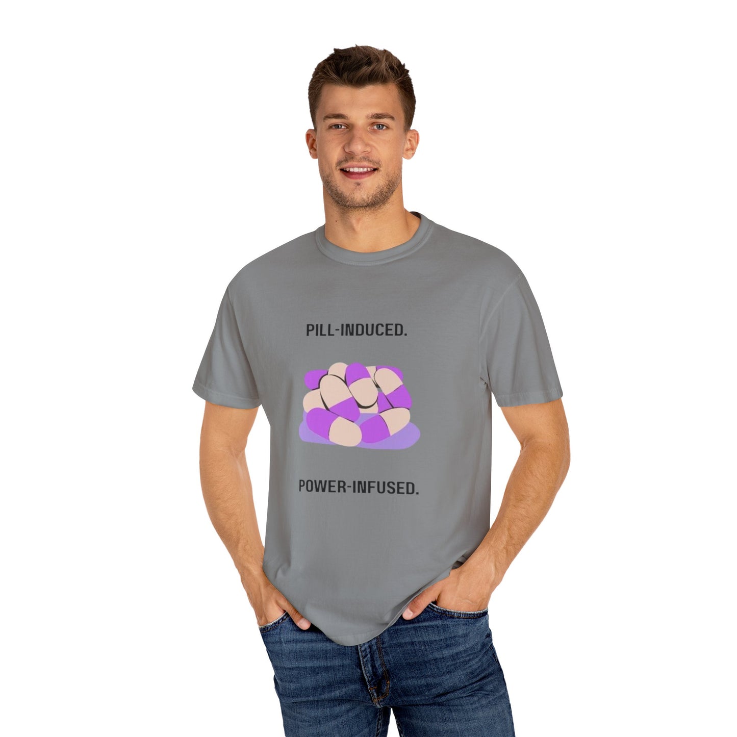 Lupus Awareness, Pill Induced, Unisex Garment-Dyed T-shirt