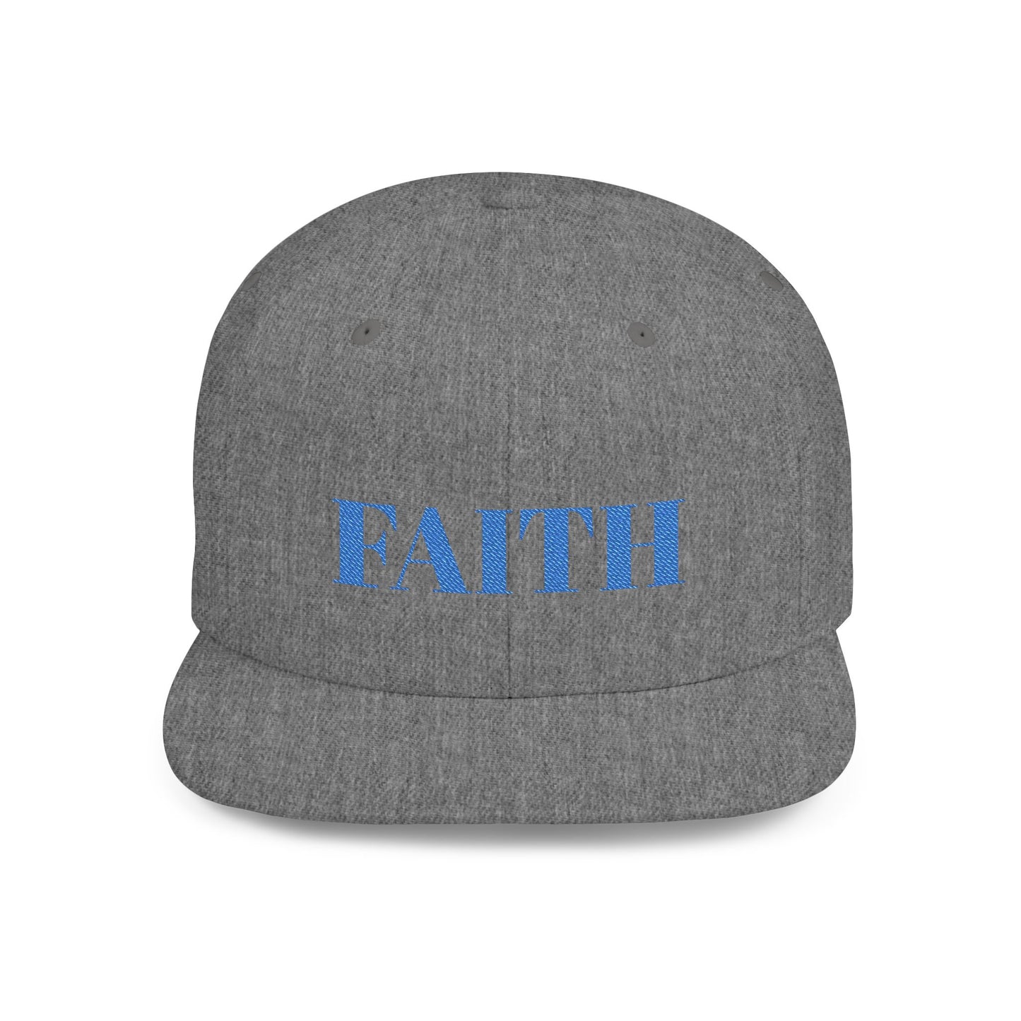 Faith Flat Bill Snapback Hat - Stylish Faith Cap, Streetwear Hat, Gift for Him/Her, Trendy Faith Merchandise, Casual Wear Accessory