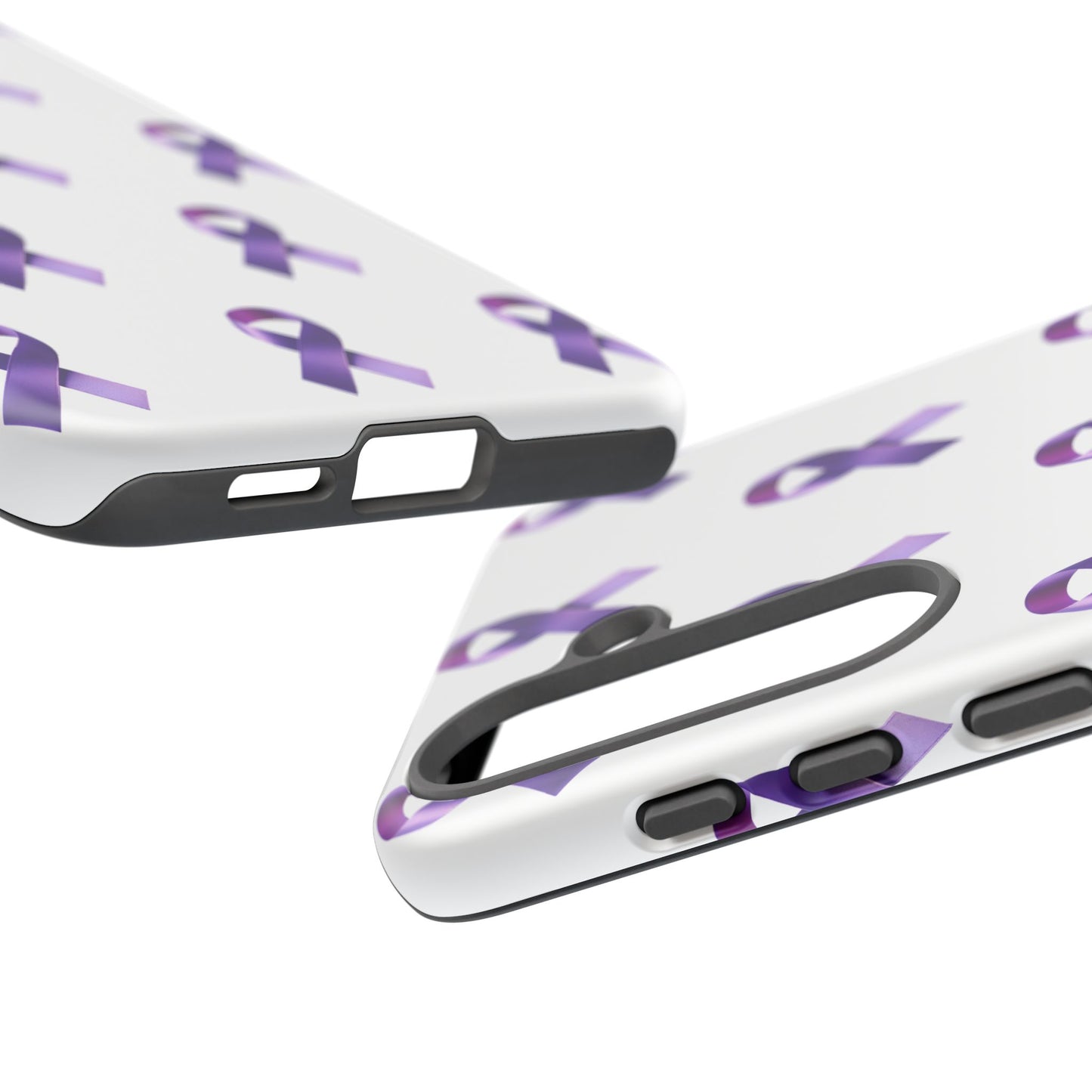 Purple Ribbon Phone Case, Tough Cases for Cancer Awareness, Gift for Loved Ones, Supportive Phone Cover, Awareness Merchandise