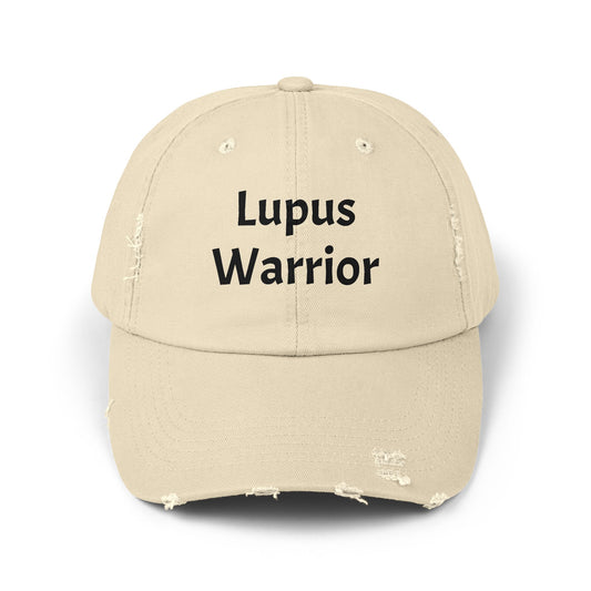 Unisex Distressed Cap for Lupus Warriors, Inspirational Hat for Awareness Events, Gift for Patients, Support Cap, Casual Accessory