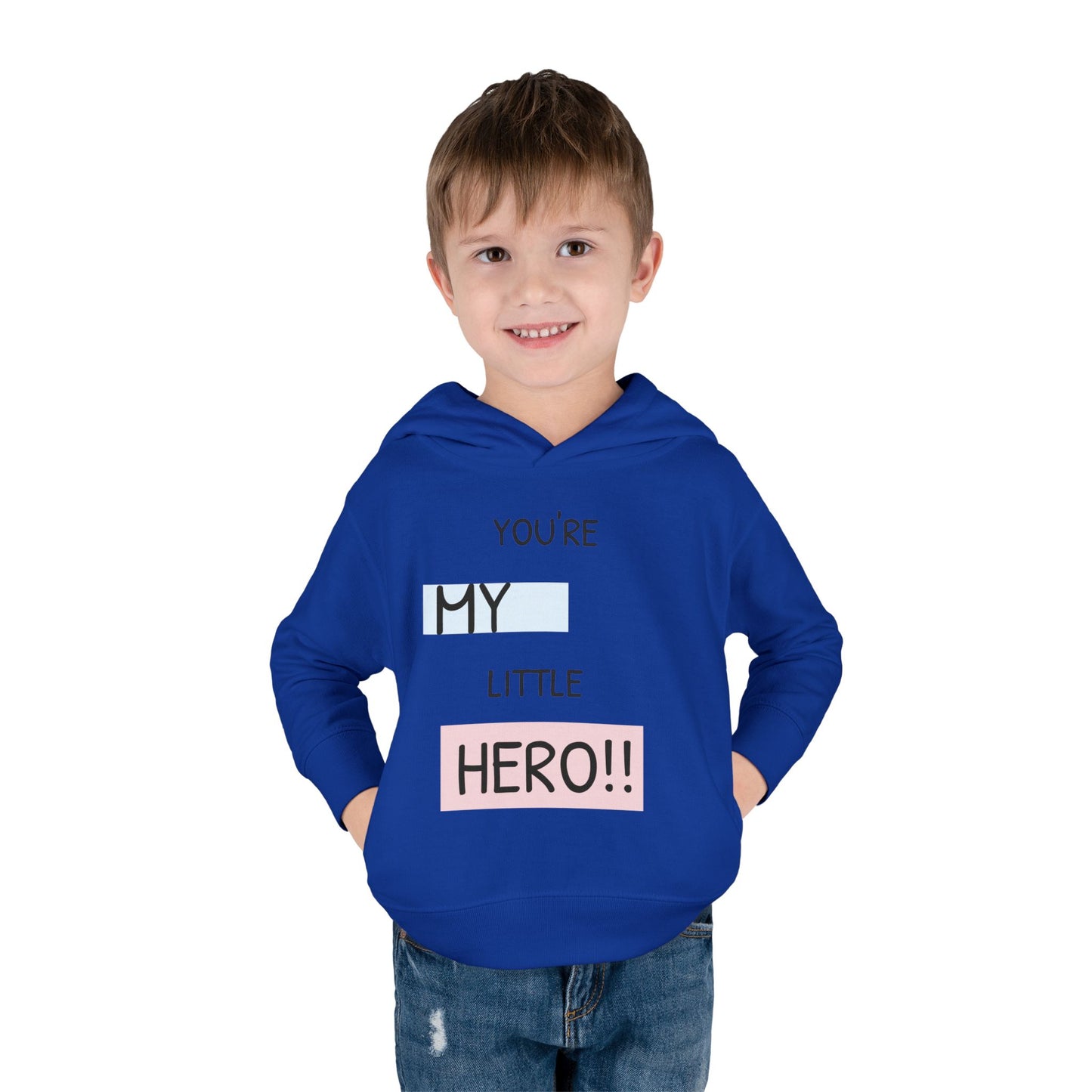Toddler Hero Hoodie, Cute Kids Pullover, Fleece Hoodie for Boys and Girls, Kids Gift for Birthdays, Toddler Fashion