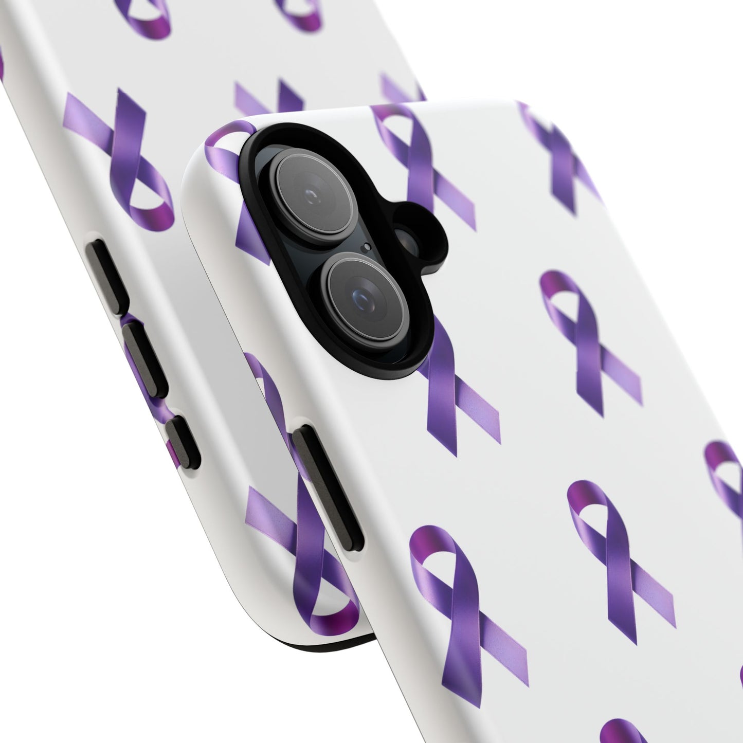 Purple Ribbon Phone Case, Tough Cases for Cancer Awareness, Gift for Loved Ones, Supportive Phone Cover, Awareness Merchandise