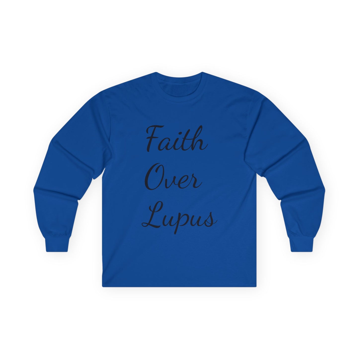 Copy of Faith Over Lupus Unisex Long Sleeve Tee, Inspirational Shirt, Awareness Apparel, Special Occasion Gift, Thoughtful Supportive Wear
