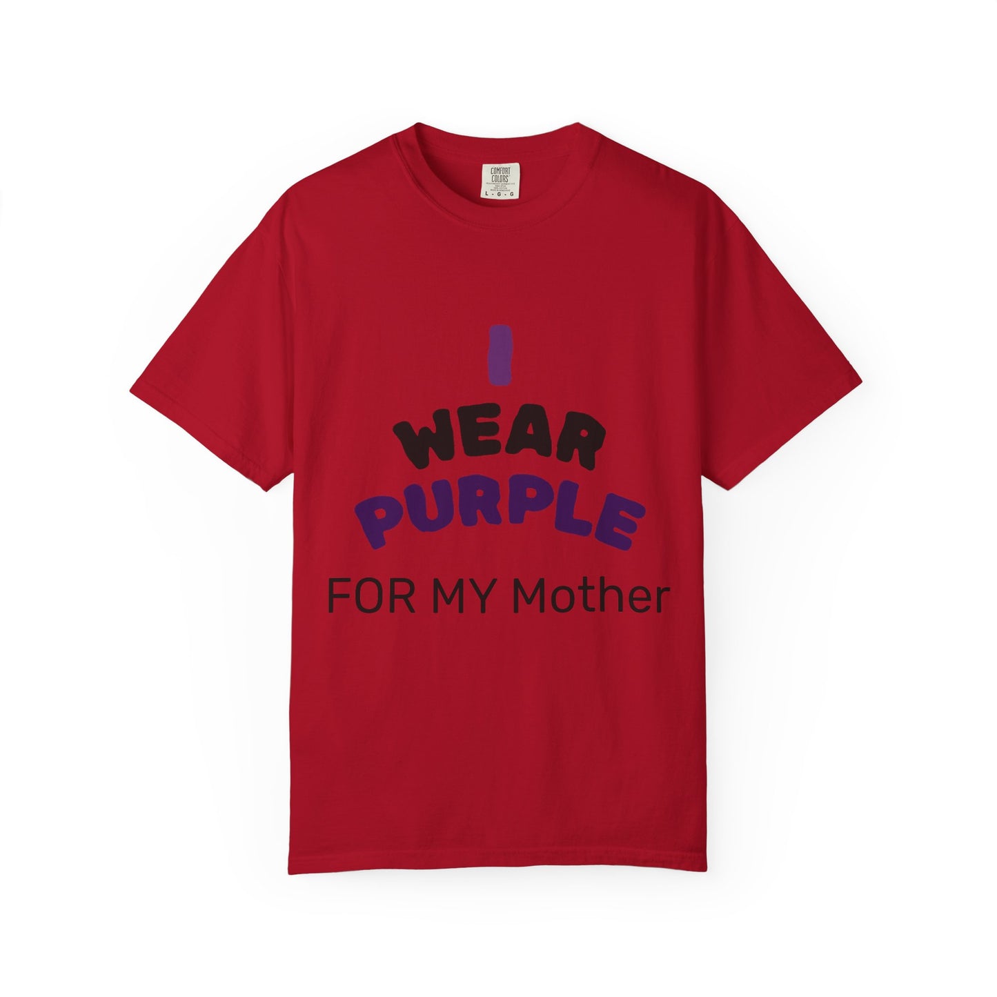 For Mom Purple T-Shirt for Awareness, Gift for Mom, Family Reunion, Cancer Support Apparel, Comfortable Casual Wear