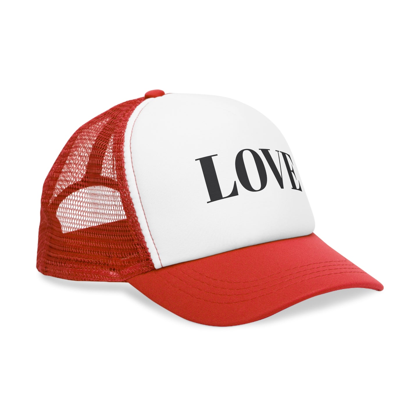 Love Mesh Cap - Trendy Trucker Hat, Perfect for Festivals, Casual Outings, Gifts for Her, Stylish Summer Accessory