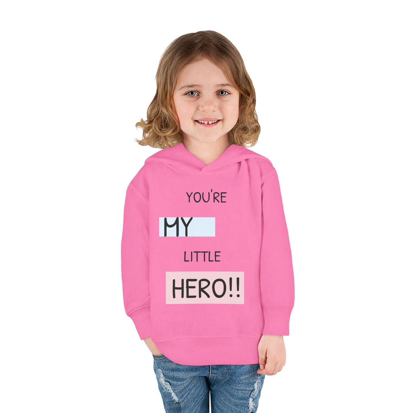Toddler Hero Hoodie, Cute Kids Pullover, Fleece Hoodie for Boys and Girls, Kids Gift for Birthdays, Toddler Fashion