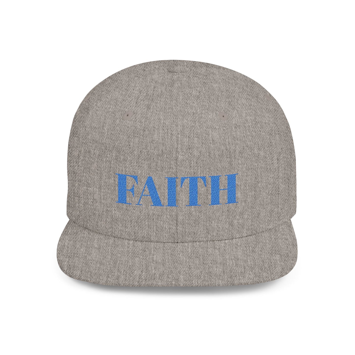 Faith Flat Bill Snapback Hat - Stylish Faith Cap, Streetwear Hat, Gift for Him/Her, Trendy Faith Merchandise, Casual Wear Accessory