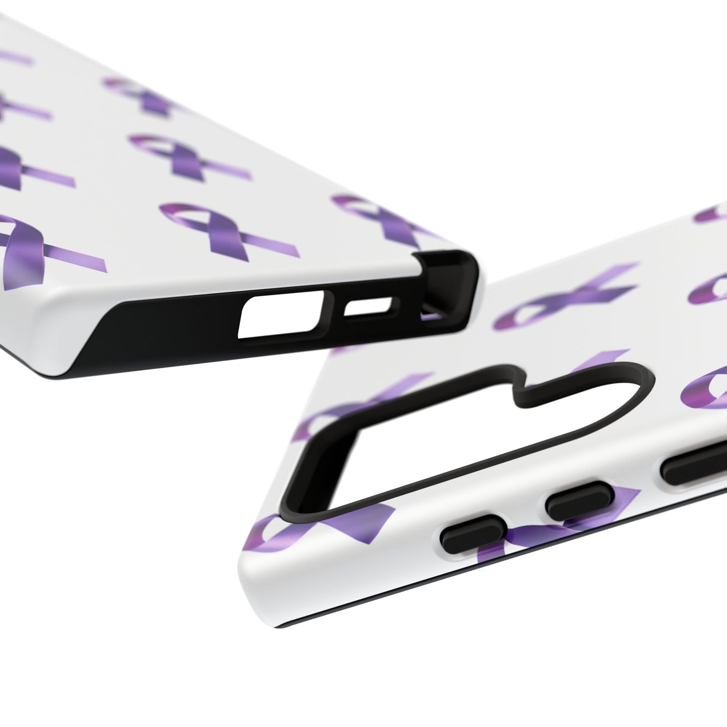 Purple Ribbon Phone Case, Tough Cases for Cancer Awareness, Gift for Loved Ones, Supportive Phone Cover, Awareness Merchandise